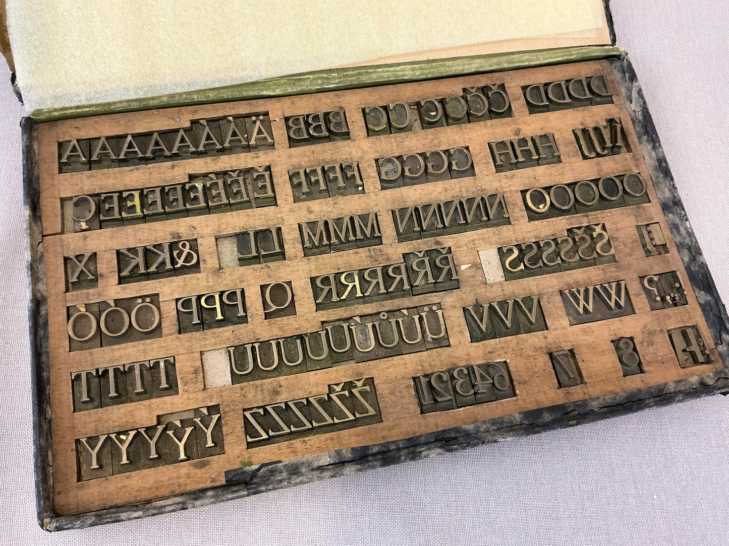 14mm / 0.551” Capital Hot stamping brass letterpress letters