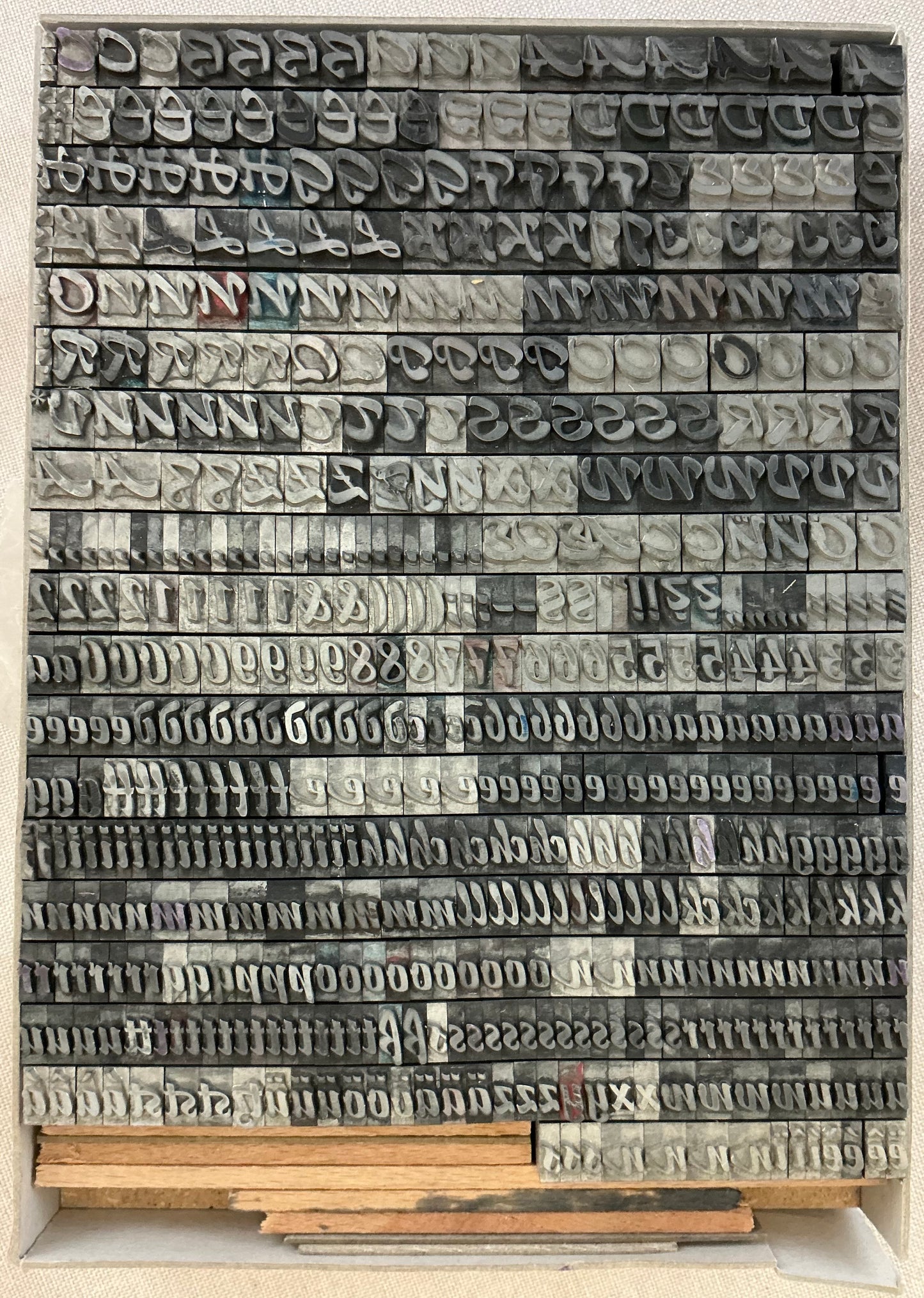 28pt Impuls Lettertype Letterpress Printing heavy set