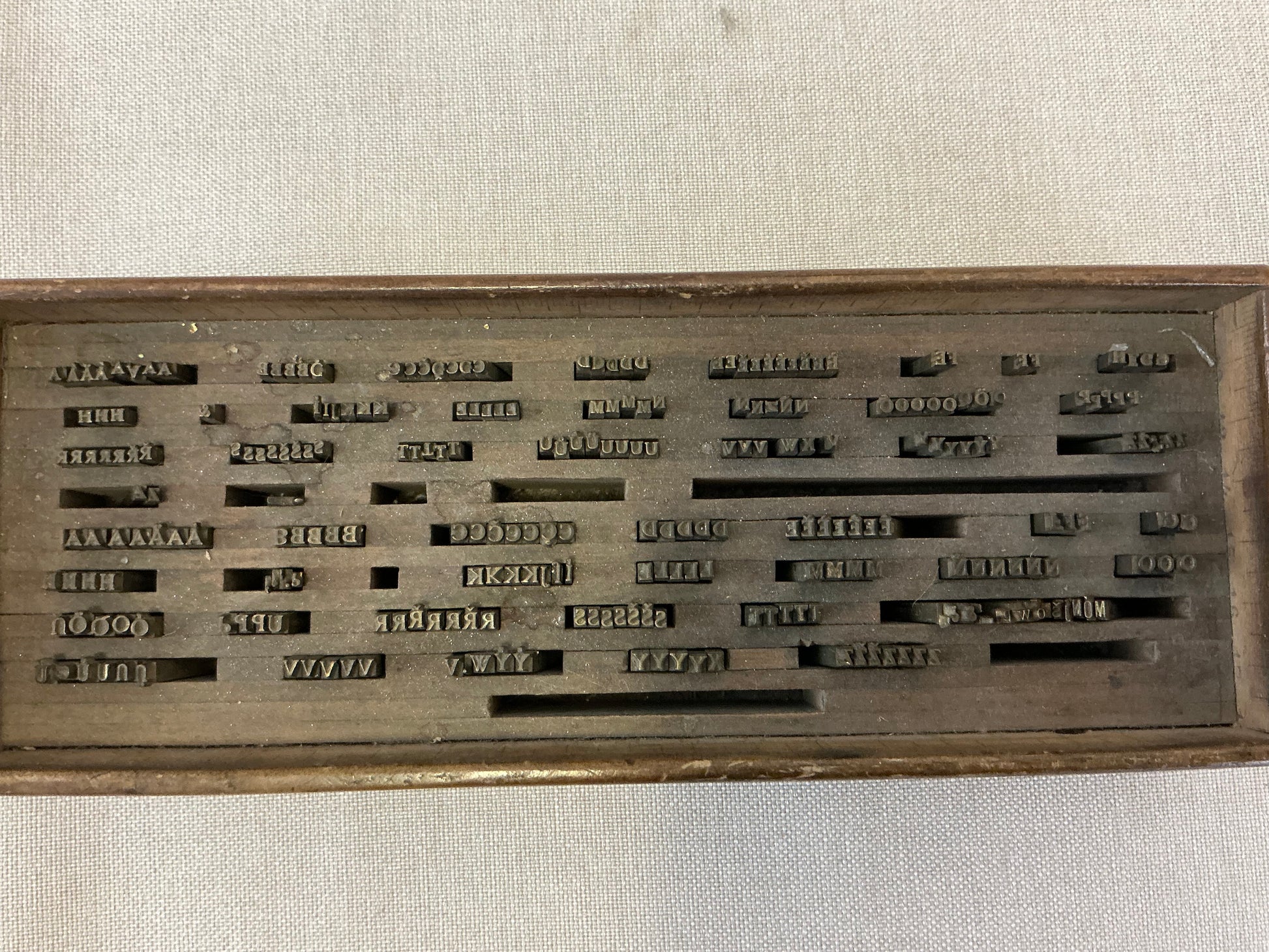 2 in 1 Rare Hot stamping brass letterpress mini letters 2.4mm and 3.0mm