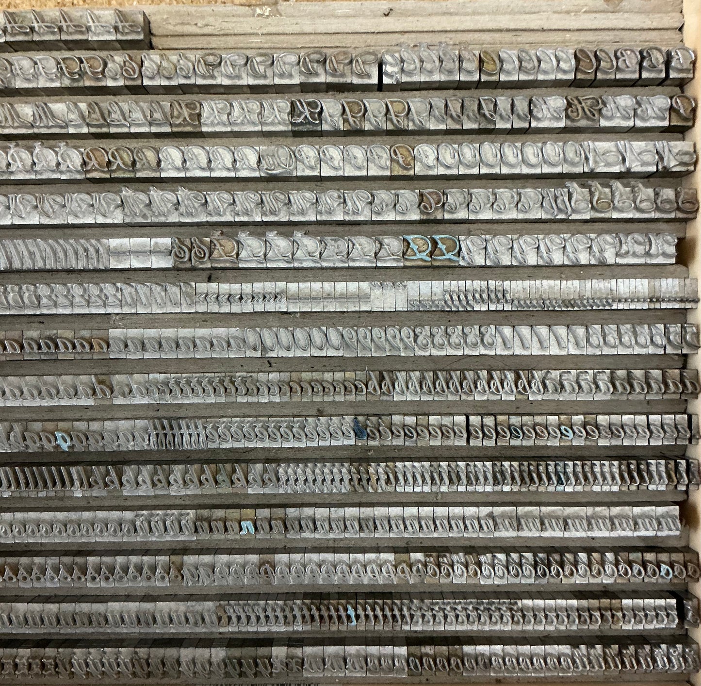 6mm / 0.236” Lettertype set Artist Handwriting Wedding another detail