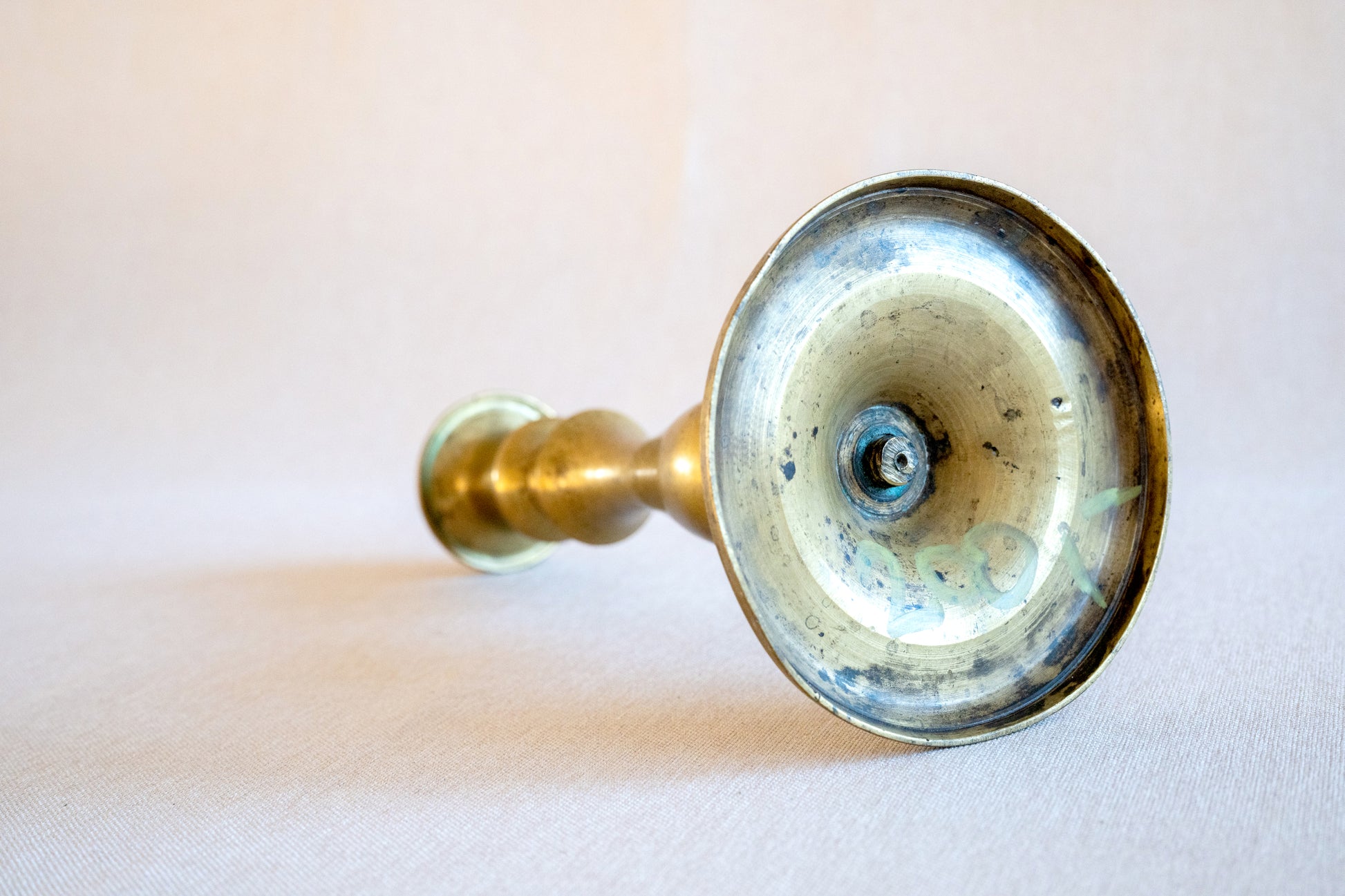 Brass candle holder stand bottom