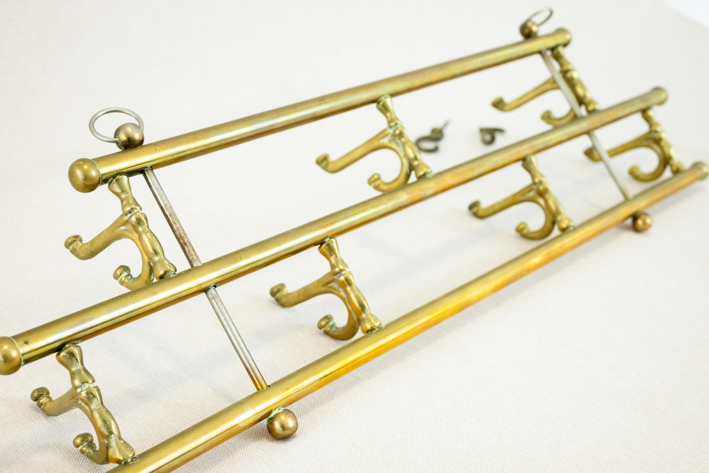 Coat Rack with Seven Swiveling Hooks, Austria, 1960s Back view