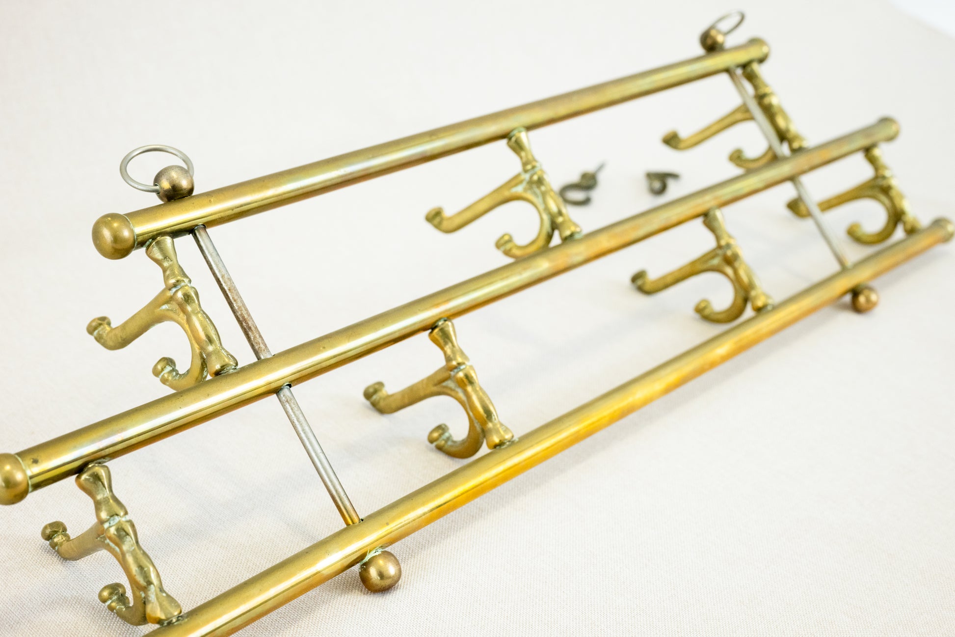 Coat Rack with Seven Swiveling Hooks, Austria, 1960s Back view