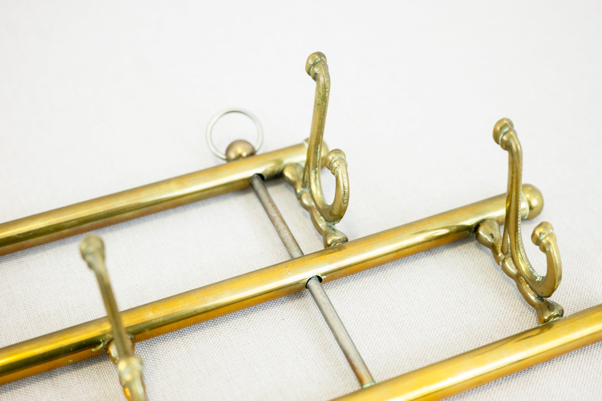 Coat Rack with Seven Swiveling Hooks, Austria, 1960s Details