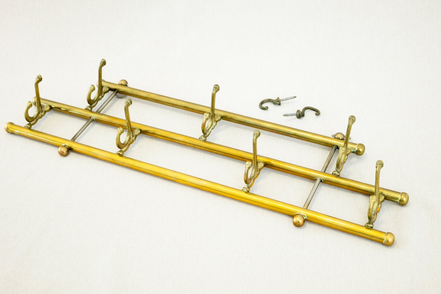 Coat Rack with Seven Swiveling Hooks, Austria, 1960s Total view