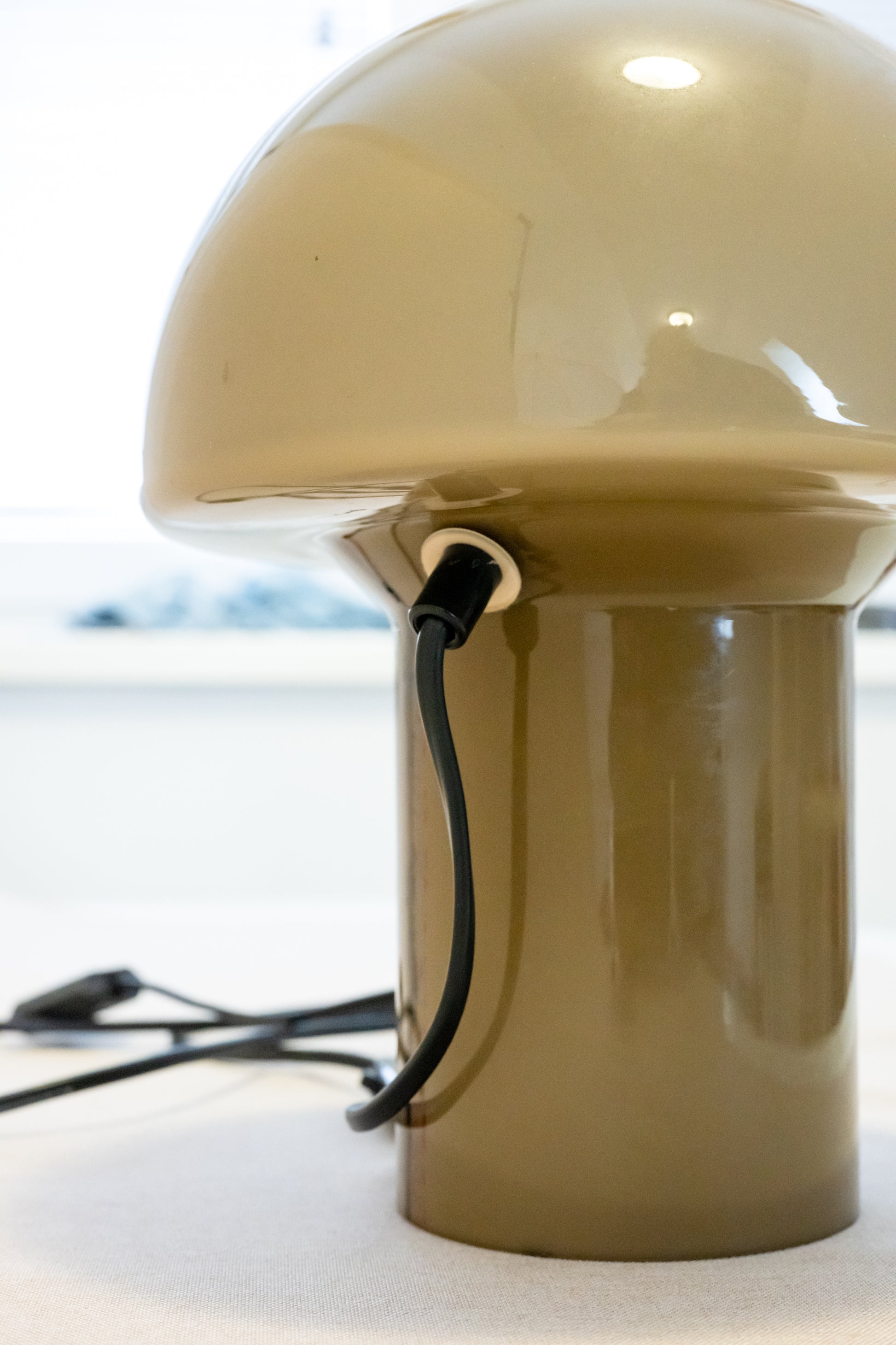 Peill & Putzler Mushroom table lamp , 1970’s Petit Side View
