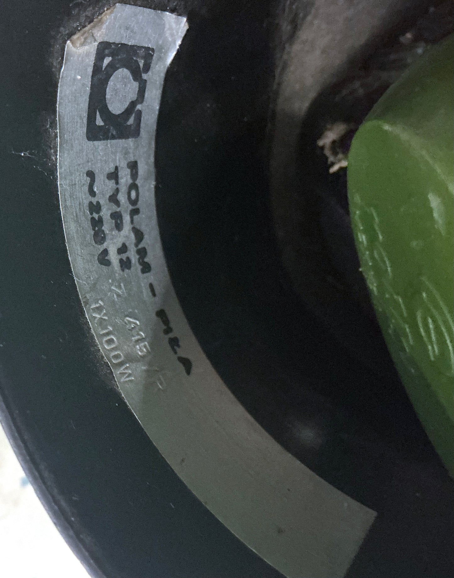 Red UFO lamp Polam Pila Brand Mark