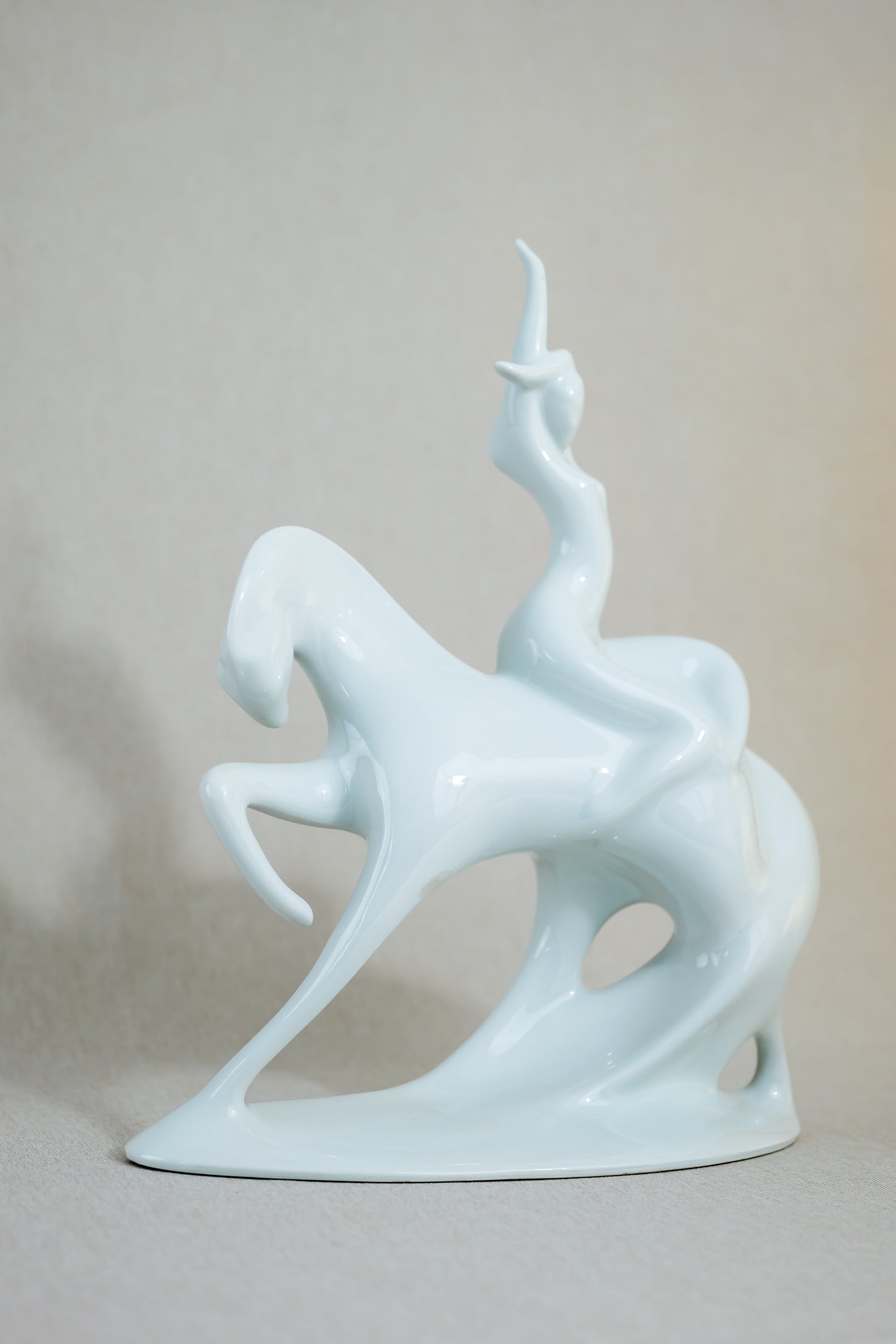 Riding_the_White_Horse_Porcelain_Figurine_“Morning”_Royal_Dux_Czech,_Mid_Century_Modern