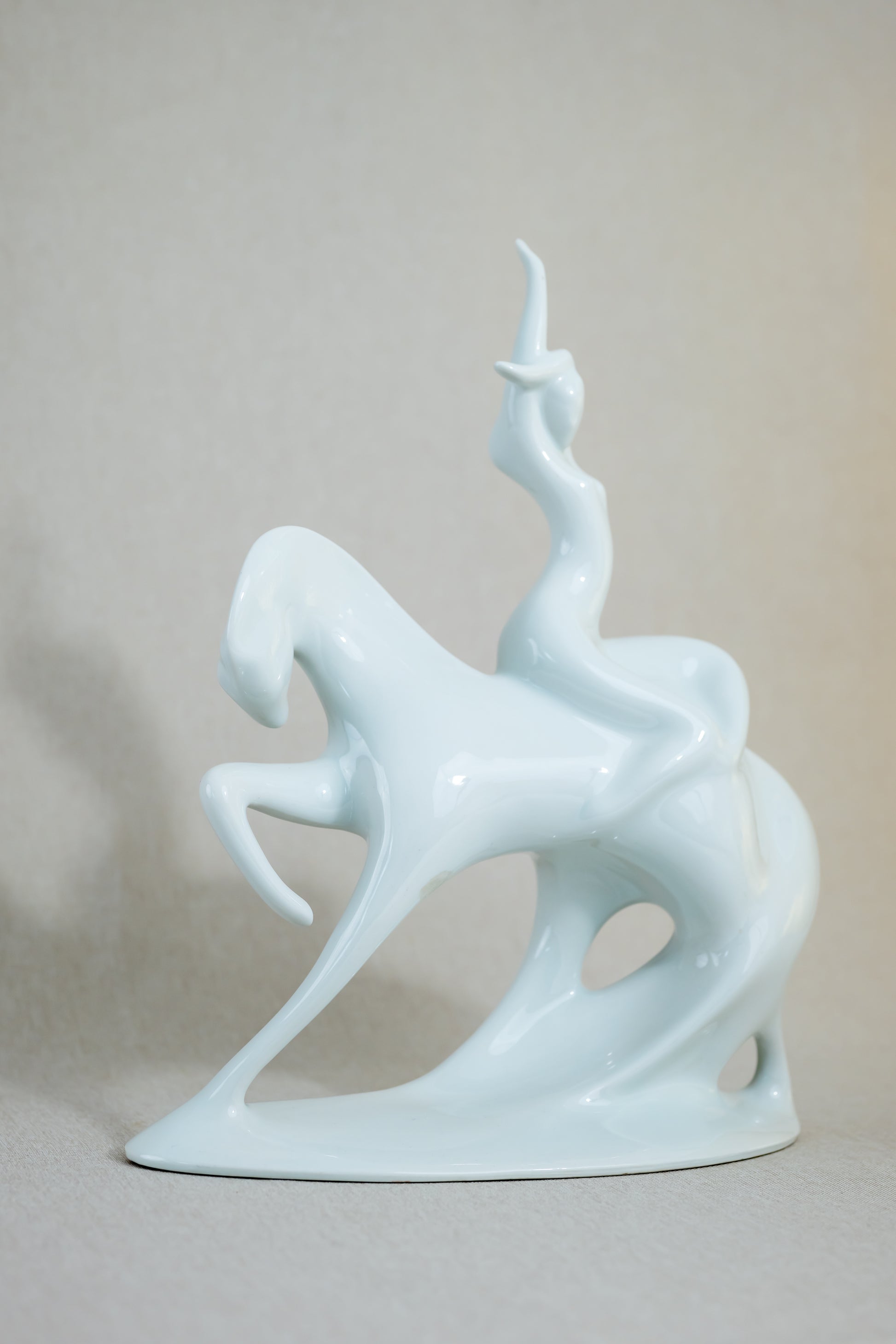 Riding_the_White_Horse_Porcelain_Figurine_“Morning”_Royal_Dux_Czech,_Mid_Century_Modern