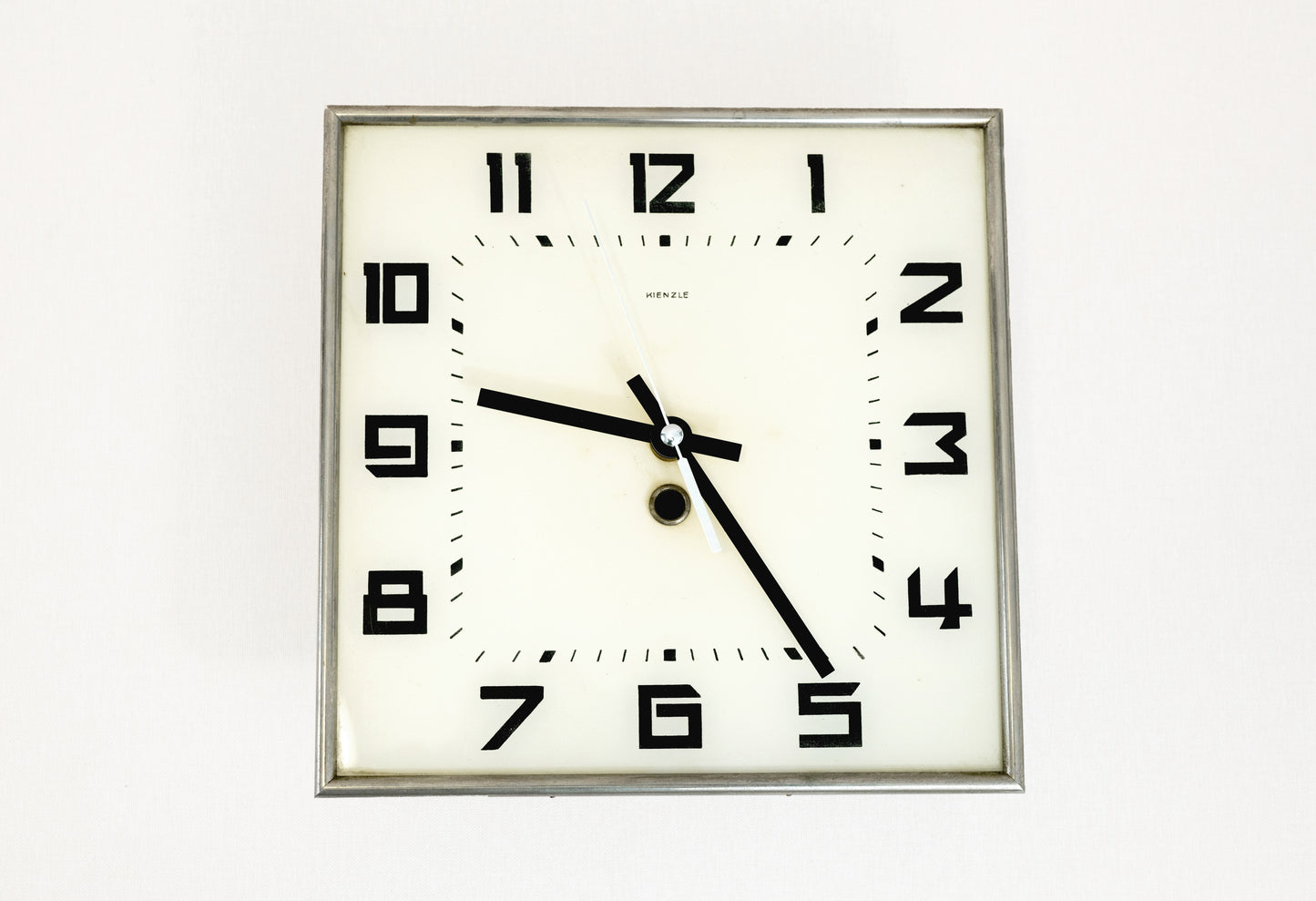 Glass Wall Clock Kienzle Art Deco Bauhaus German