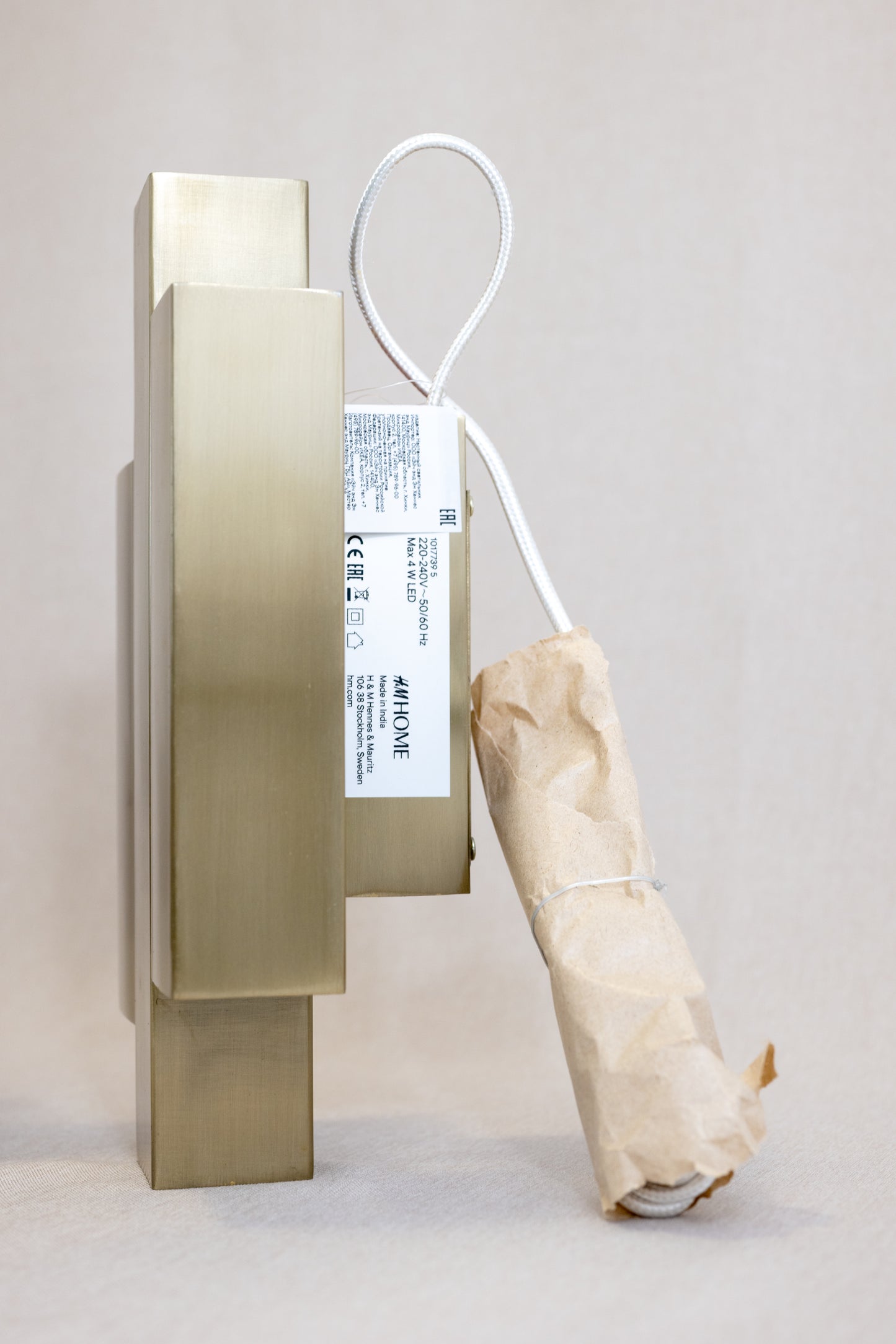 Wall metal lamp H&M Home Gold-coloured side