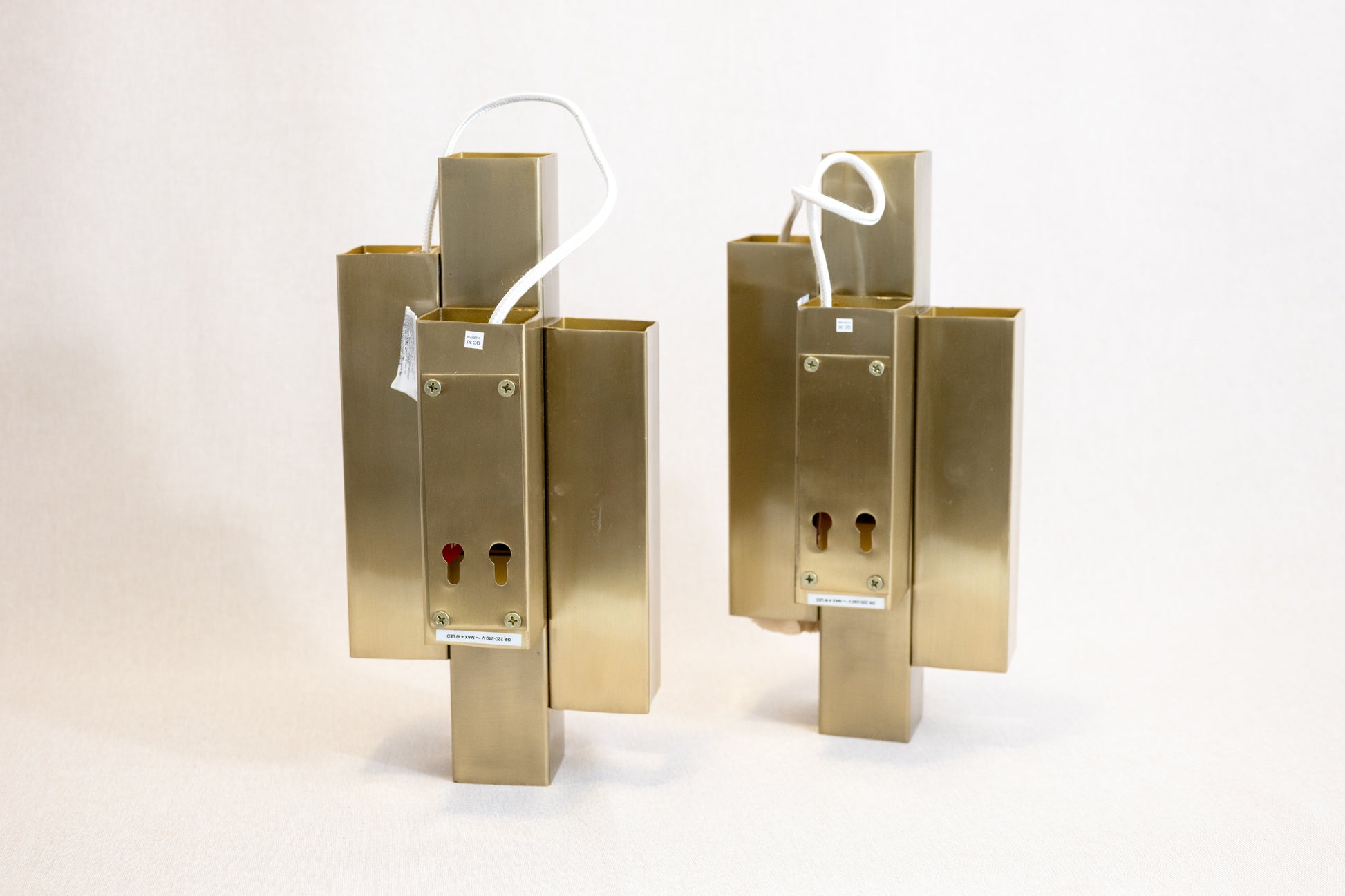 Wall metal lamp H&M Home Gold coloured pair 2