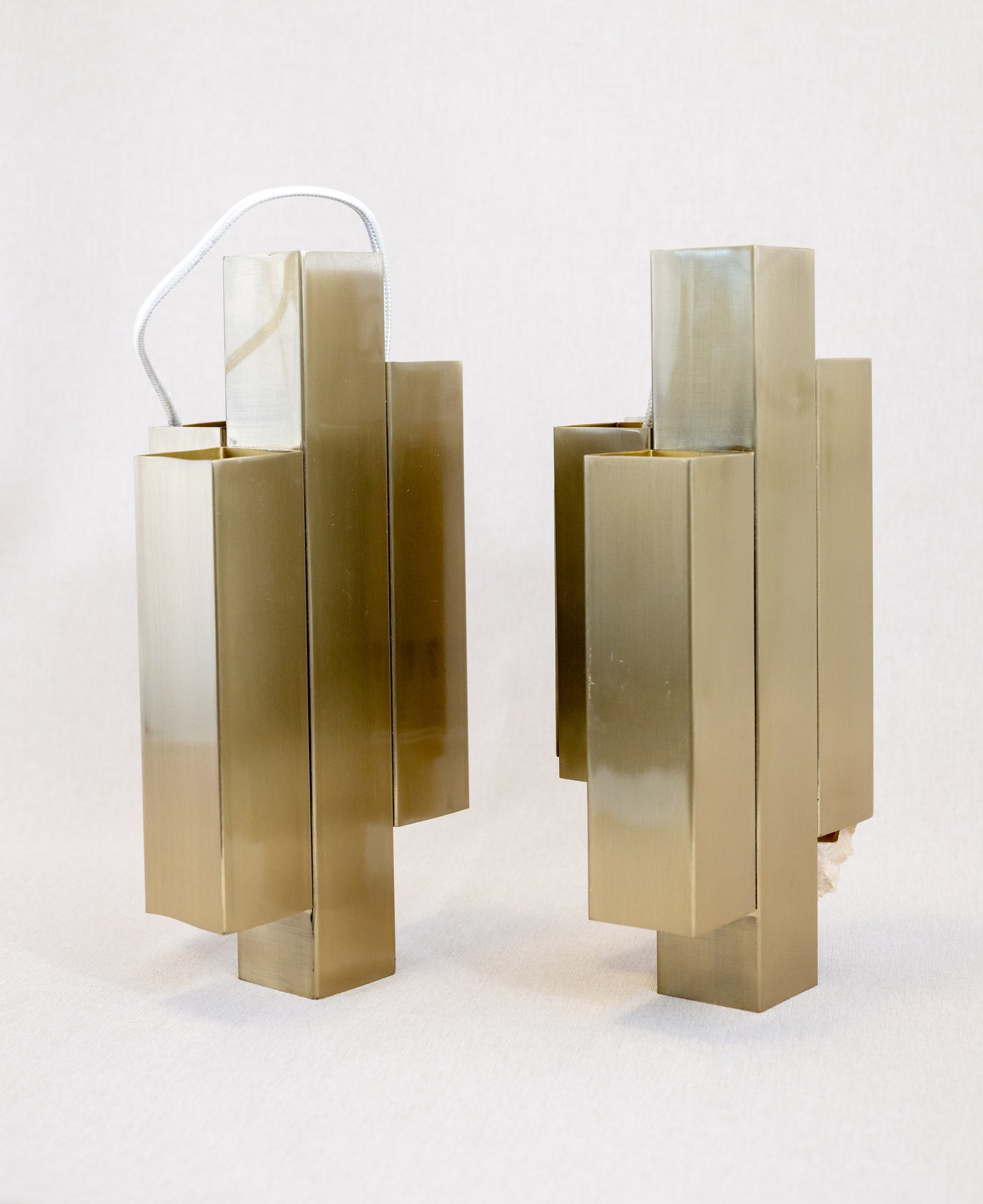 Wall metal lamp H&M Home Gold-coloured pair side view