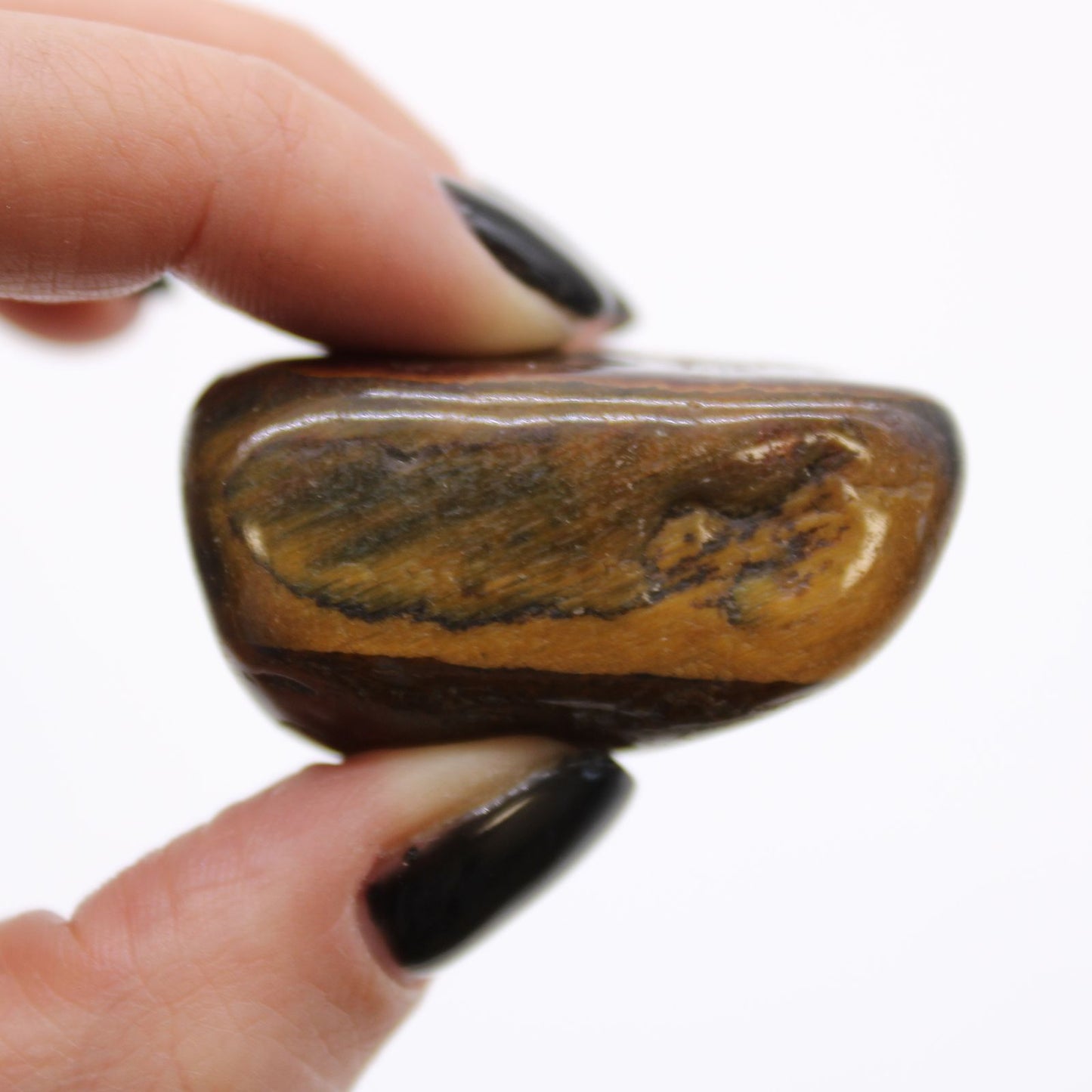 Bag of 6 Large African Tumble Stones - Tigers Eye - Varigated