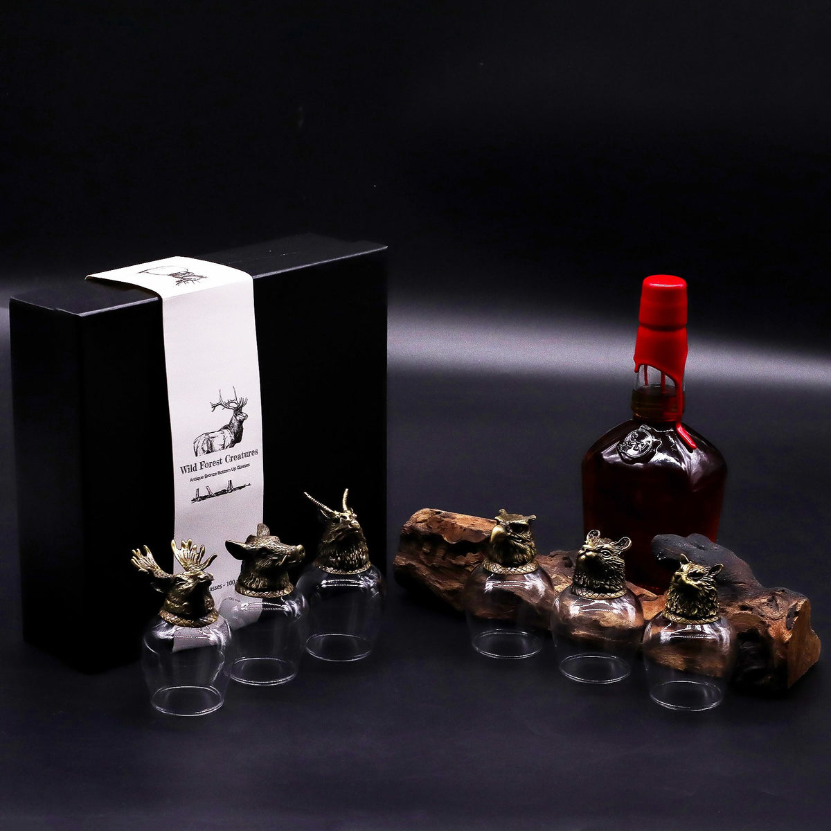 Darčeková súprava 6 pohárov (100 ml) – Mystical Creatures – Antique Bronze