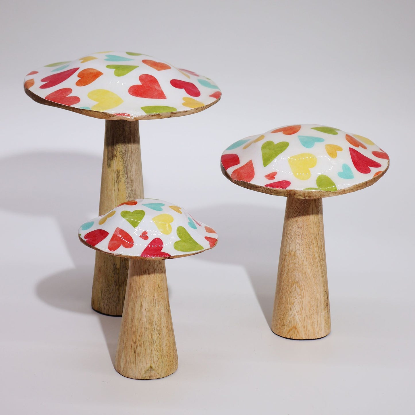 Med Mushroom - 15cm - Pastel Hearts