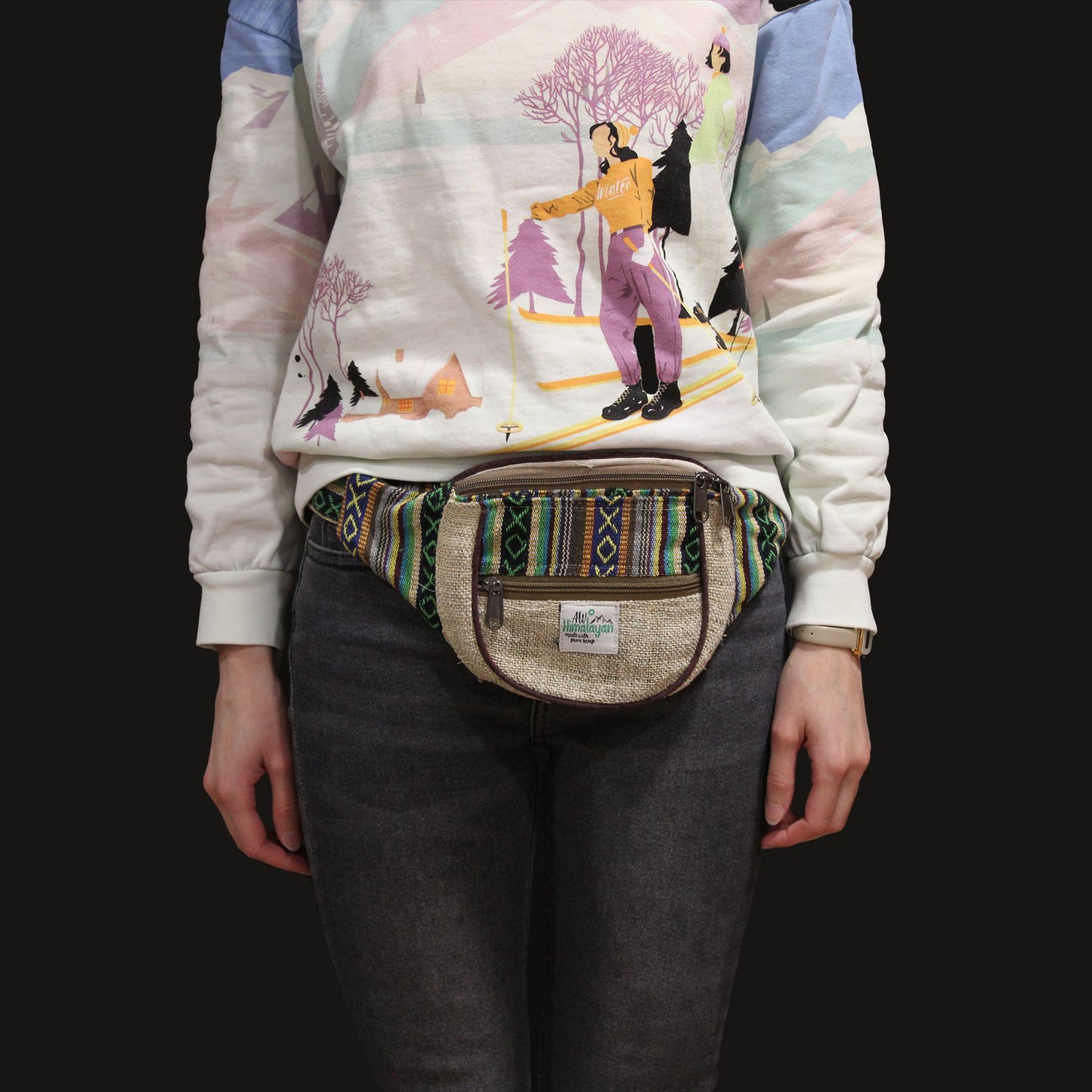 Bum Bag - Hemp & Cotton Random Design