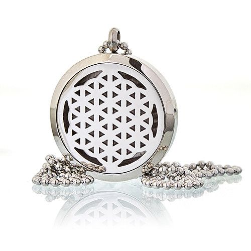Aromatherapy Jewellery Necklace - Flower of Life 30mm