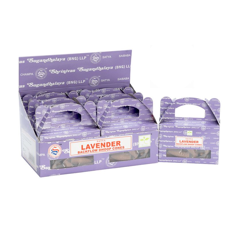 Box of - Satya Lavender Backflow Dhoop Cone