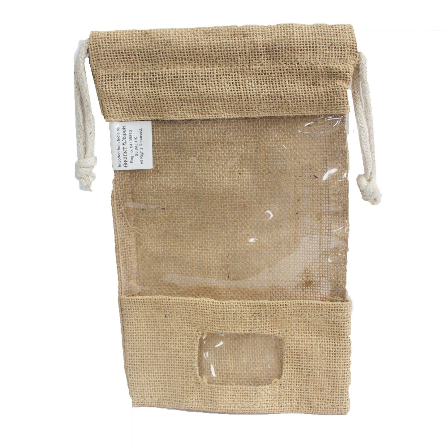 Jute Window Bag 25x16cm & pocket