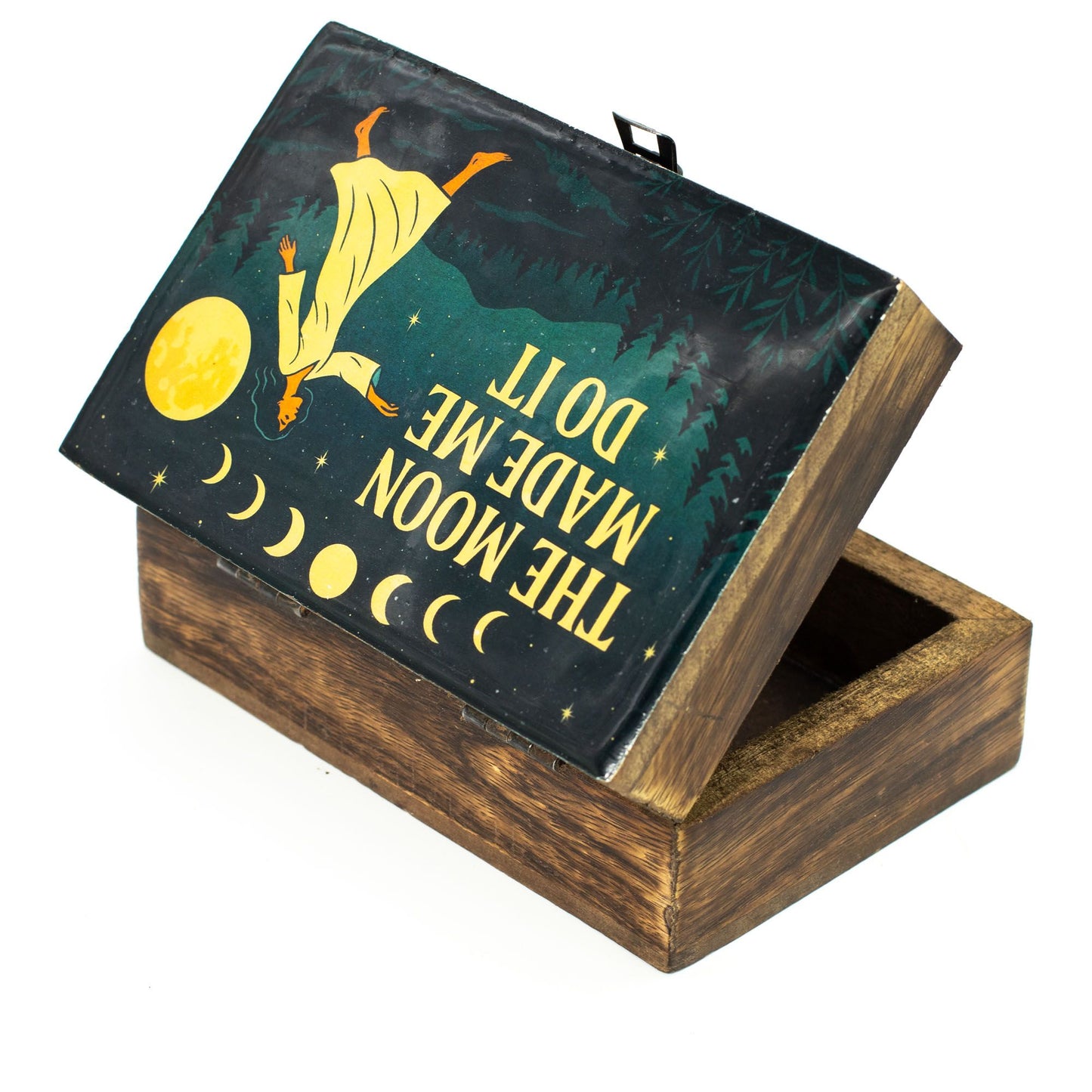 Medium Enamelled Box - The Moon Made me Do It