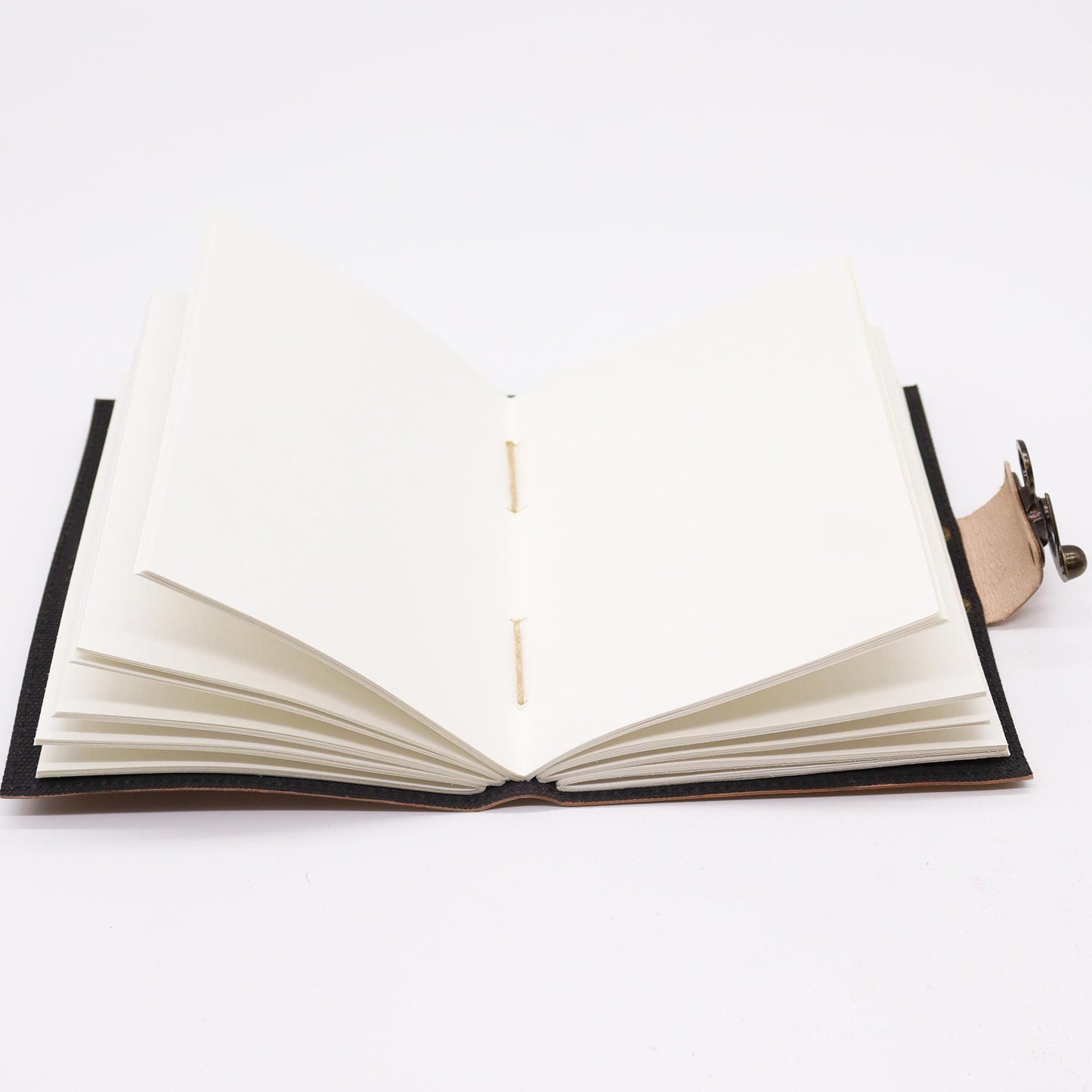 Leather Journel - Plain Paper - Work & Dream Big (7x5") - Light Tan