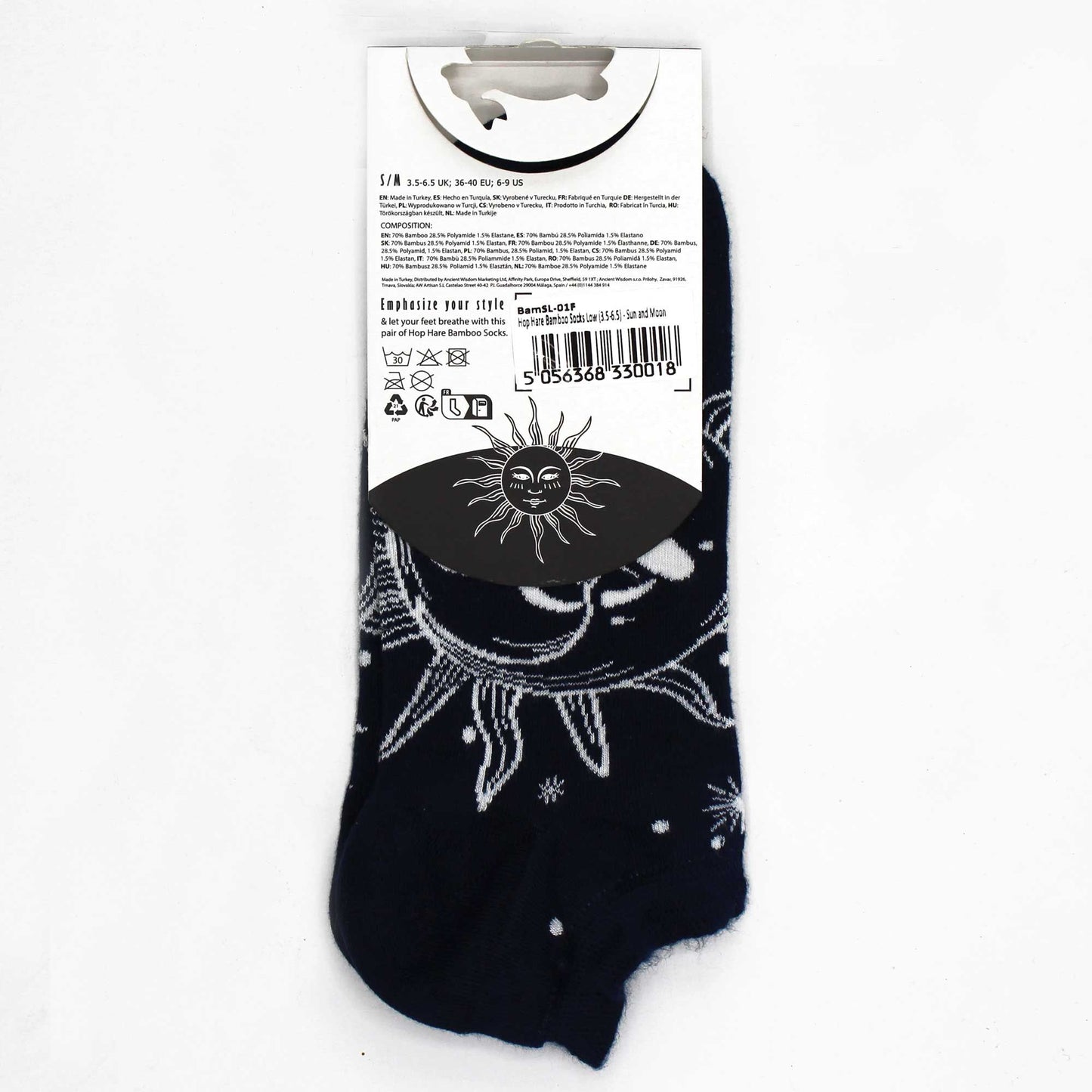 S/M Hop Hare Bamboo Socks Low (36-40) - Sun and Moon