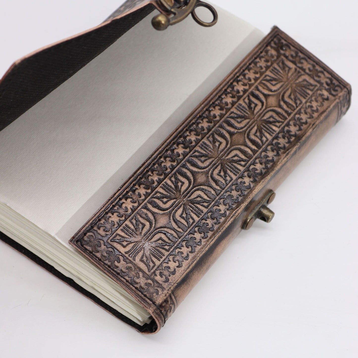 Lotus Mandala - Esoteric Notebook - Antique Grey - 200 pages Stich Edge- 17.5x12.5x3cm