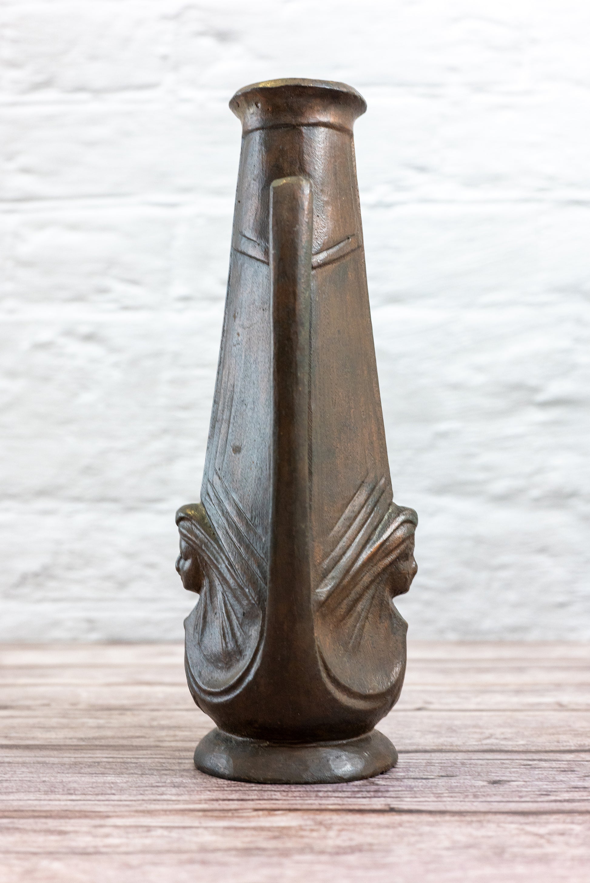 Art Nouveau Jugendstil Vase With Two Faces