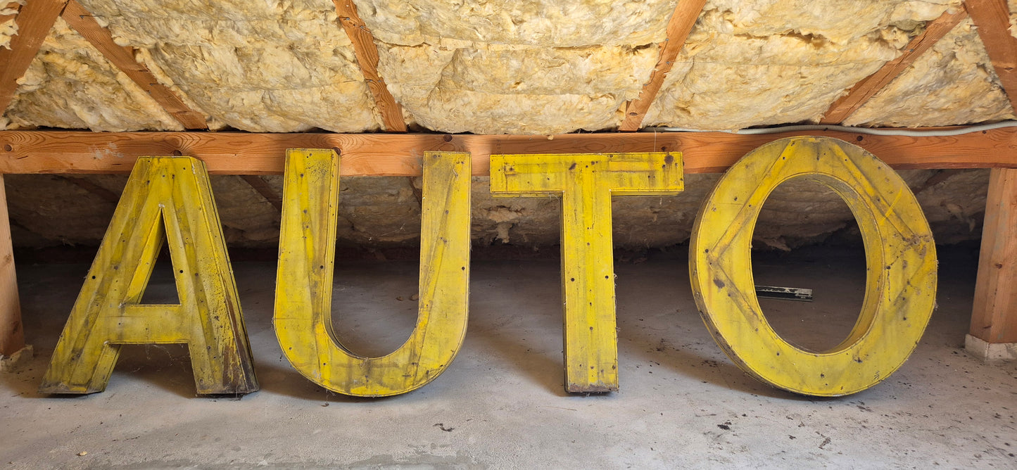 Backview of Yellow Auto_Signs_Neon_Lights_Signs_Big_Letters_Project_Barn_Find