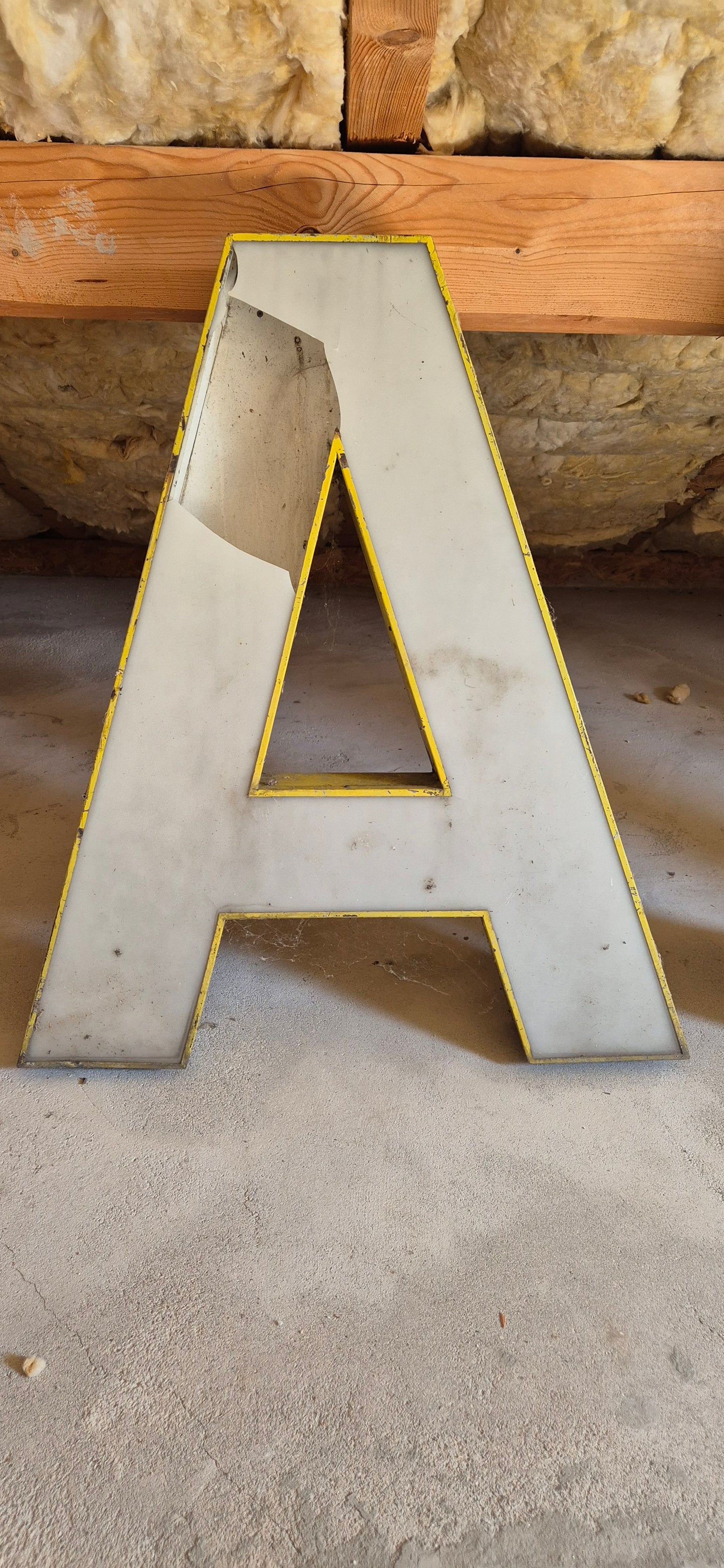 Barn Find Neon Light Letter A