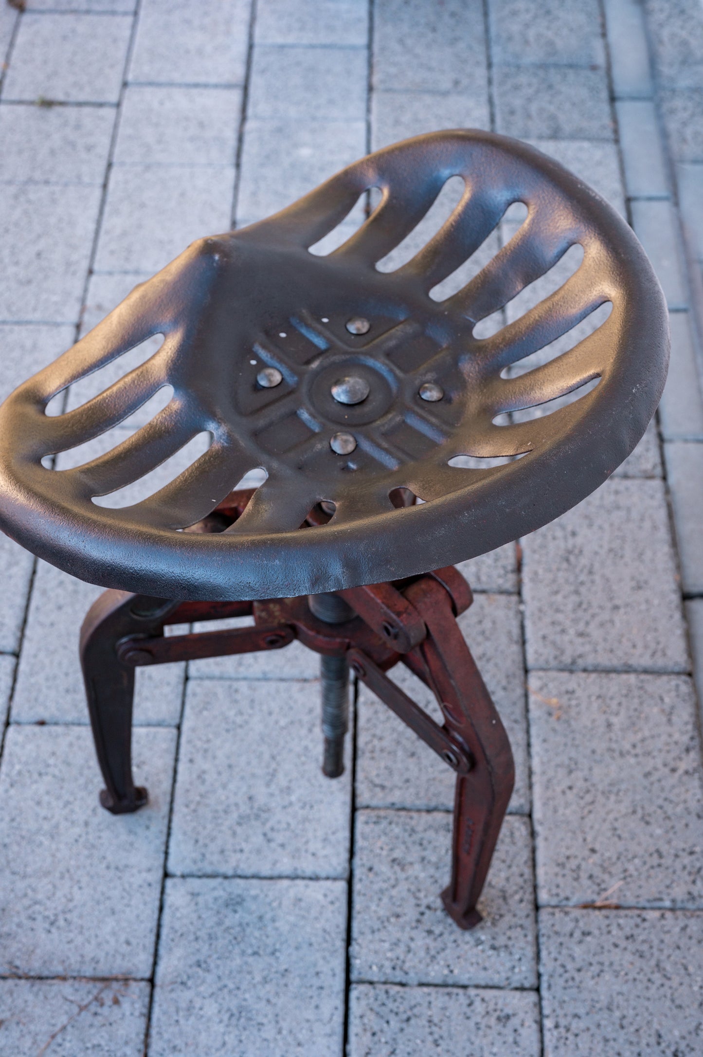 Industrial tractor stool