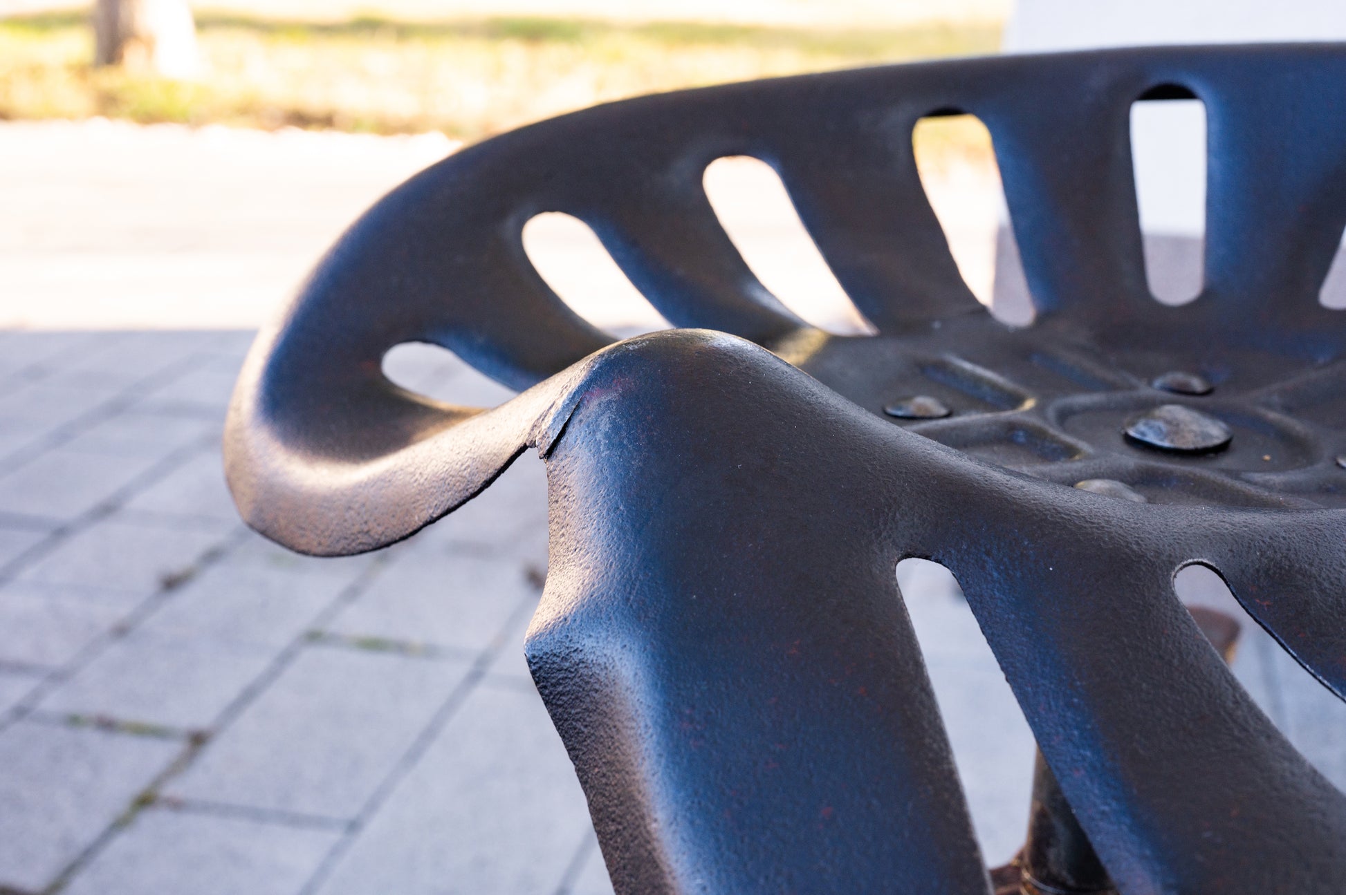 Industrial tractor stool