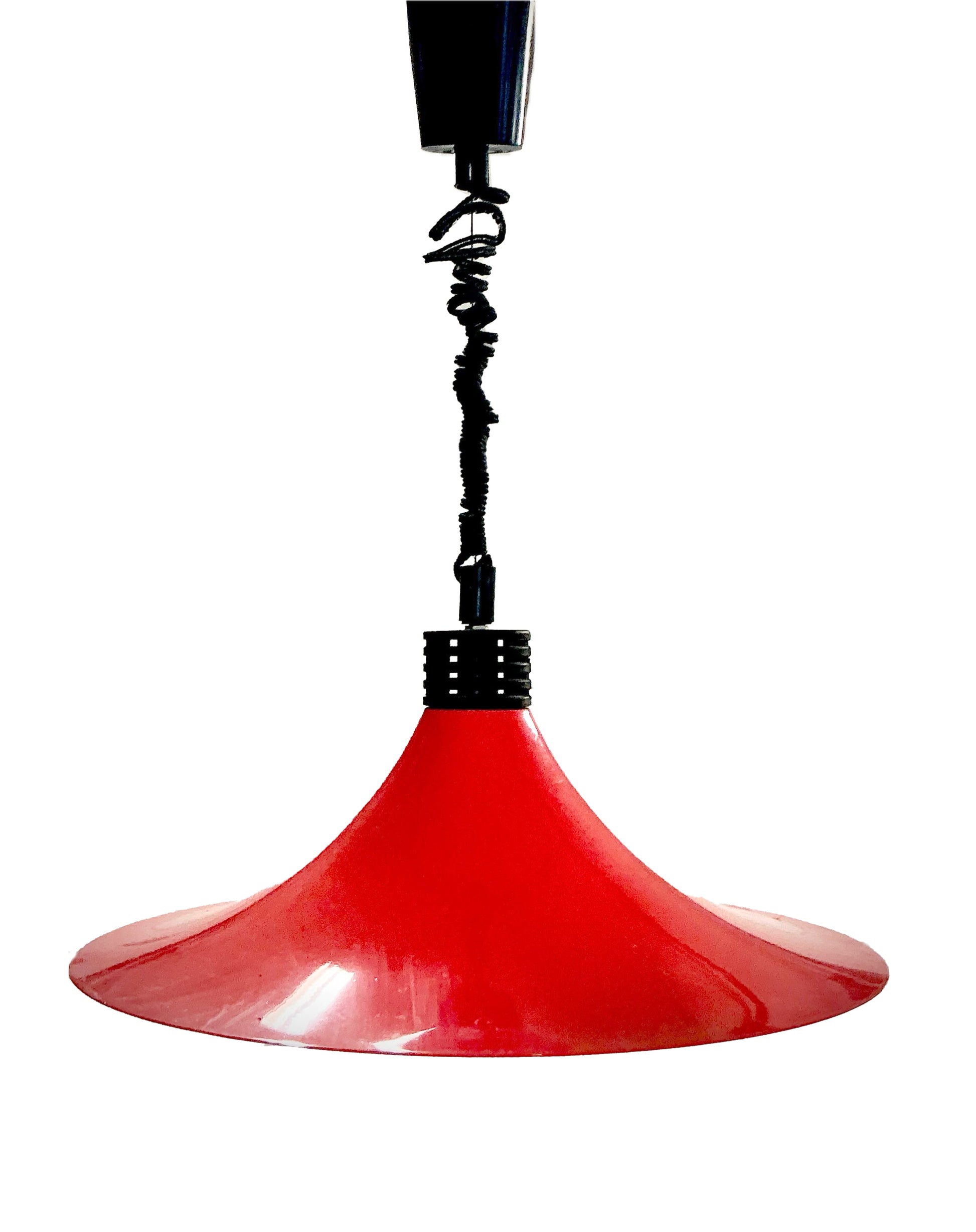 Red UFO lamp Polam Pila Side View