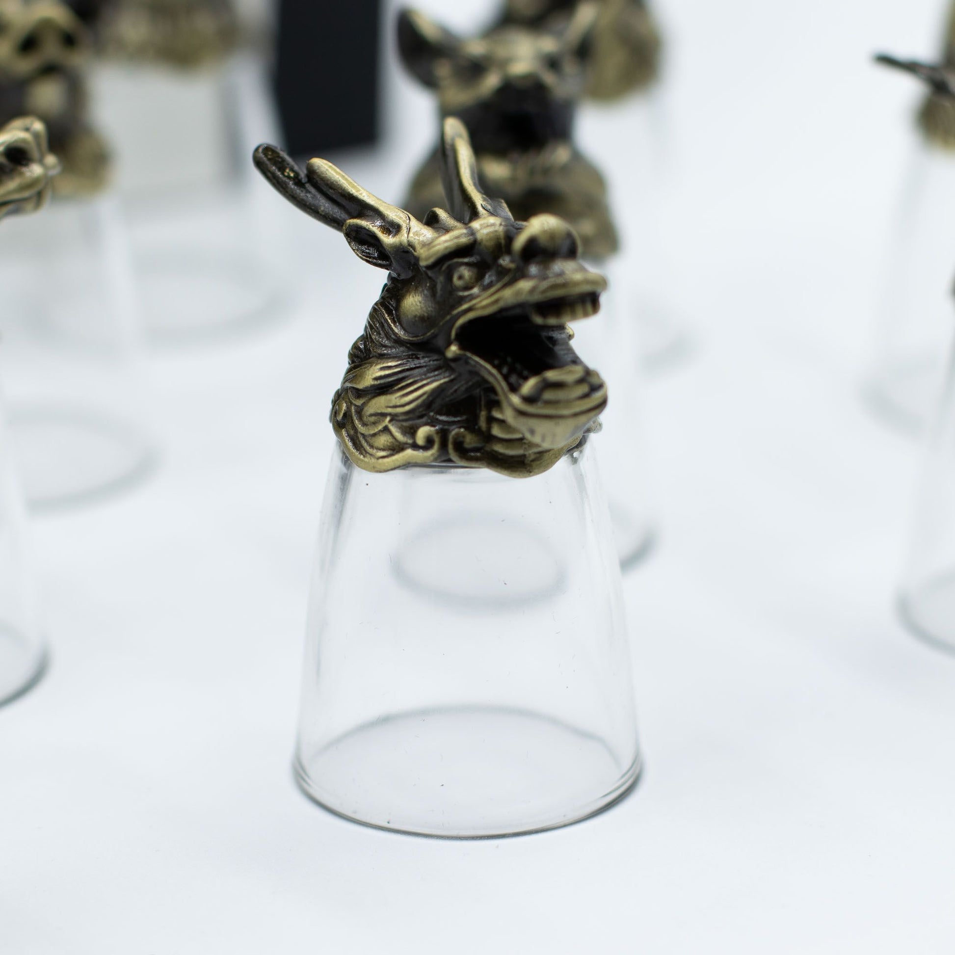 Bottom Up Shot Glasses (25ml) - Forest & Mystical Creatures - Antique Bronze