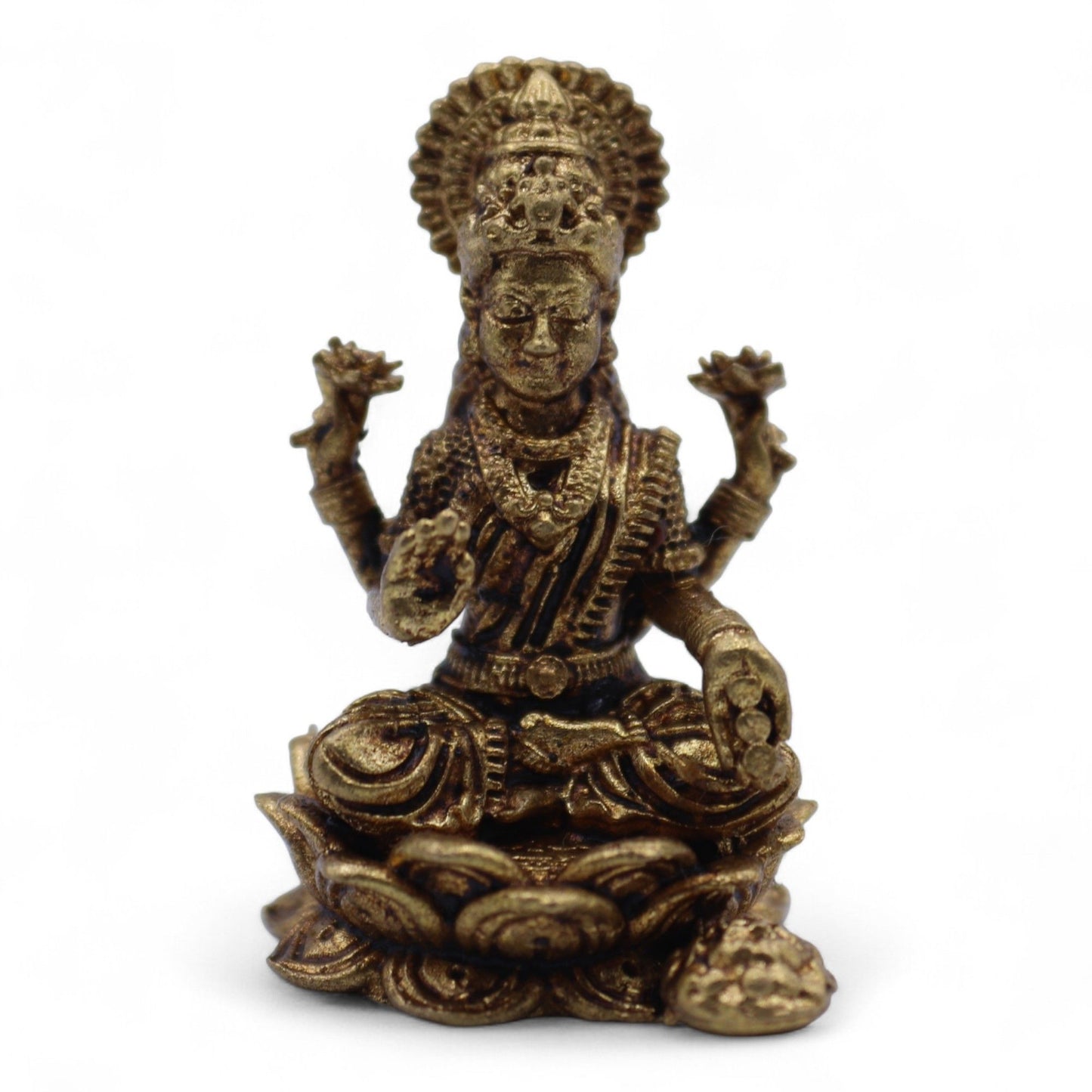 Brass Miniature Gods - Buddha (17gms)  - 34mm