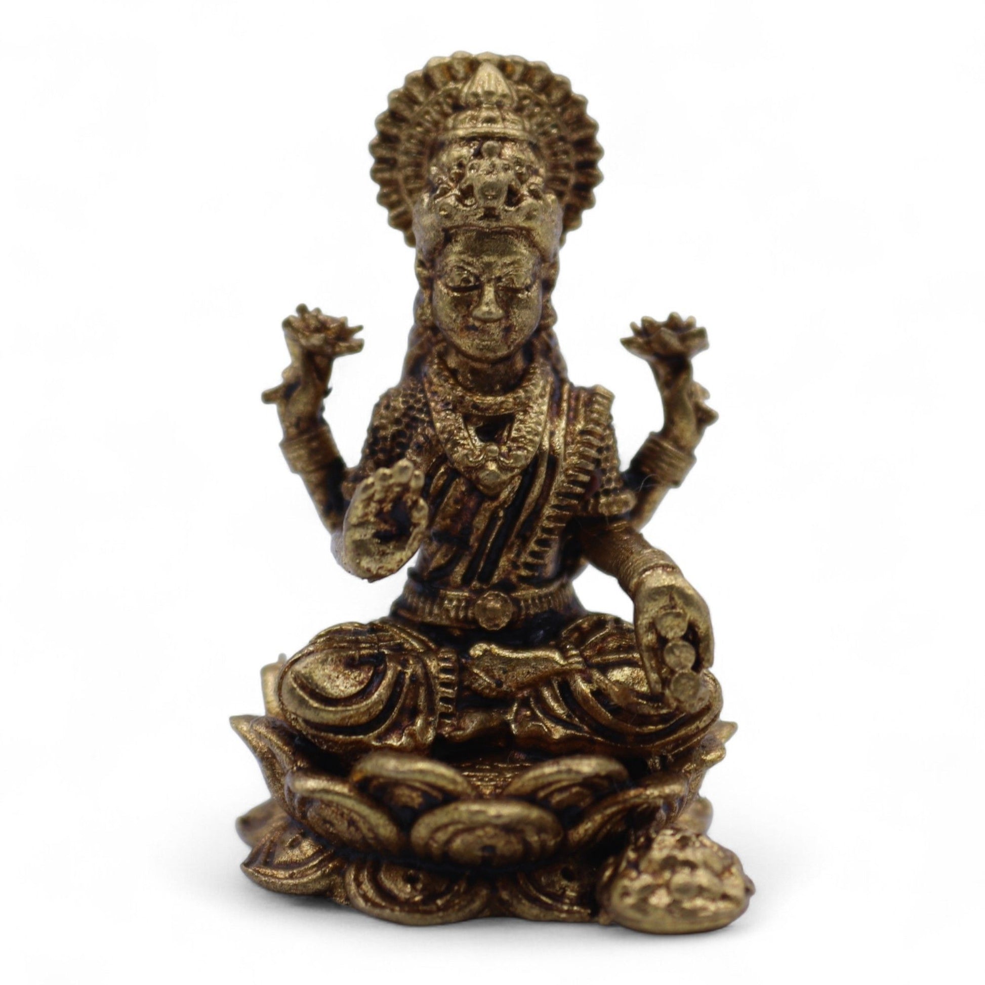 Brass Miniature Gods - Buddha (17gms)  - 34mm