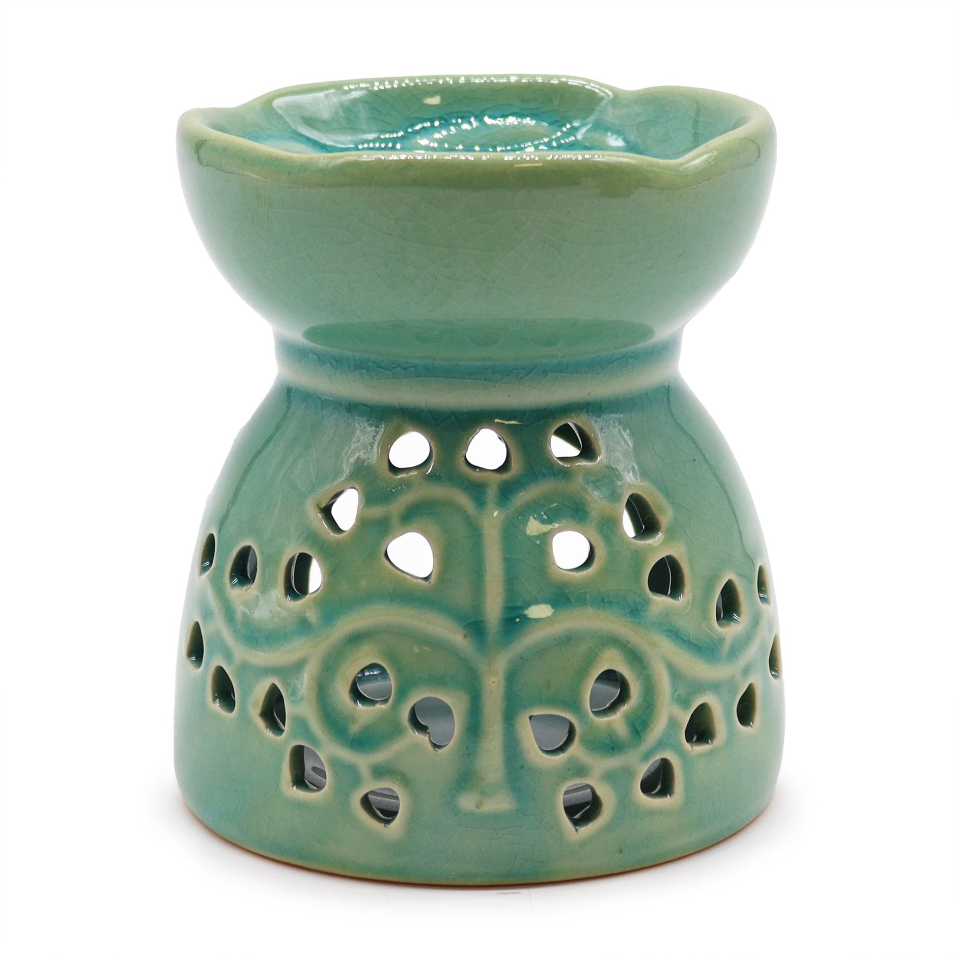 Tree of Life Oil Burner - Blue