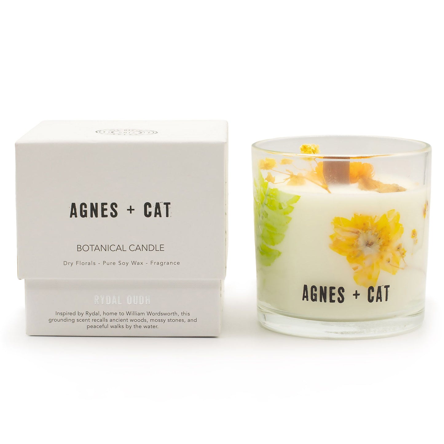 Sójová vosková sviečka Agnes + Cat Botanical - Rydal Oudh