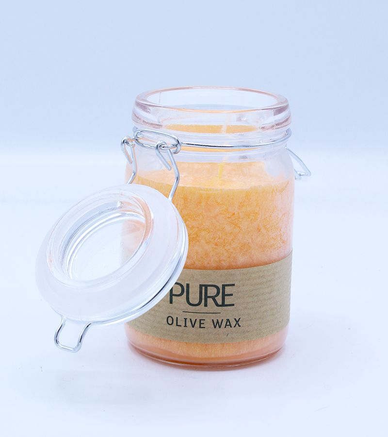 Pure Olive Wax Jar Candle 120x70 - Mandarin