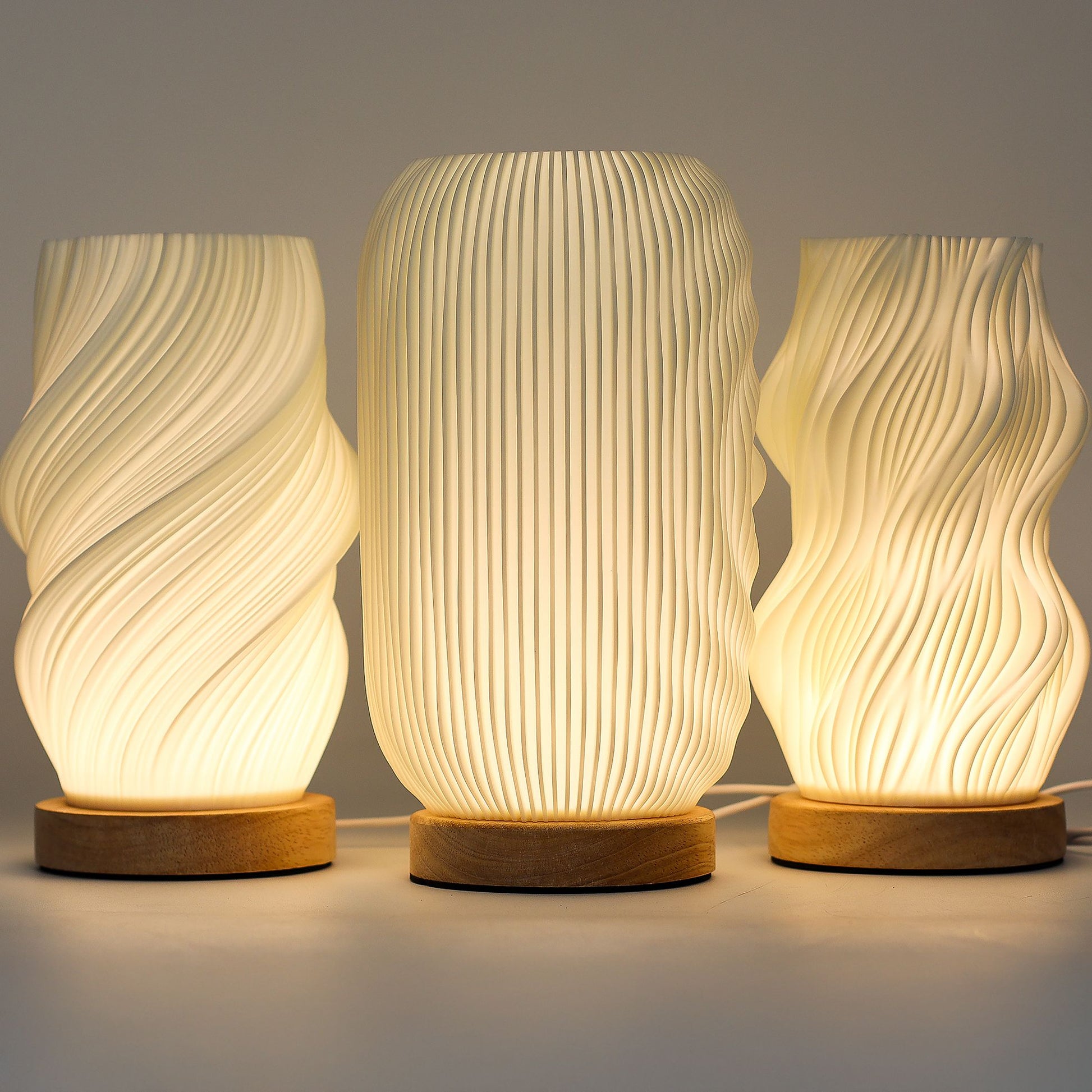 New Wave Lamp - USB - 3 settings - Cloud Twisted
