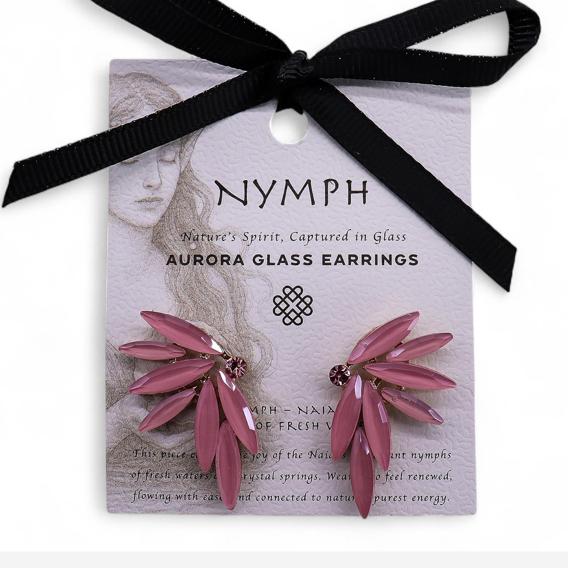 Soft Pink - Vintage Glass - Faries - Earrings