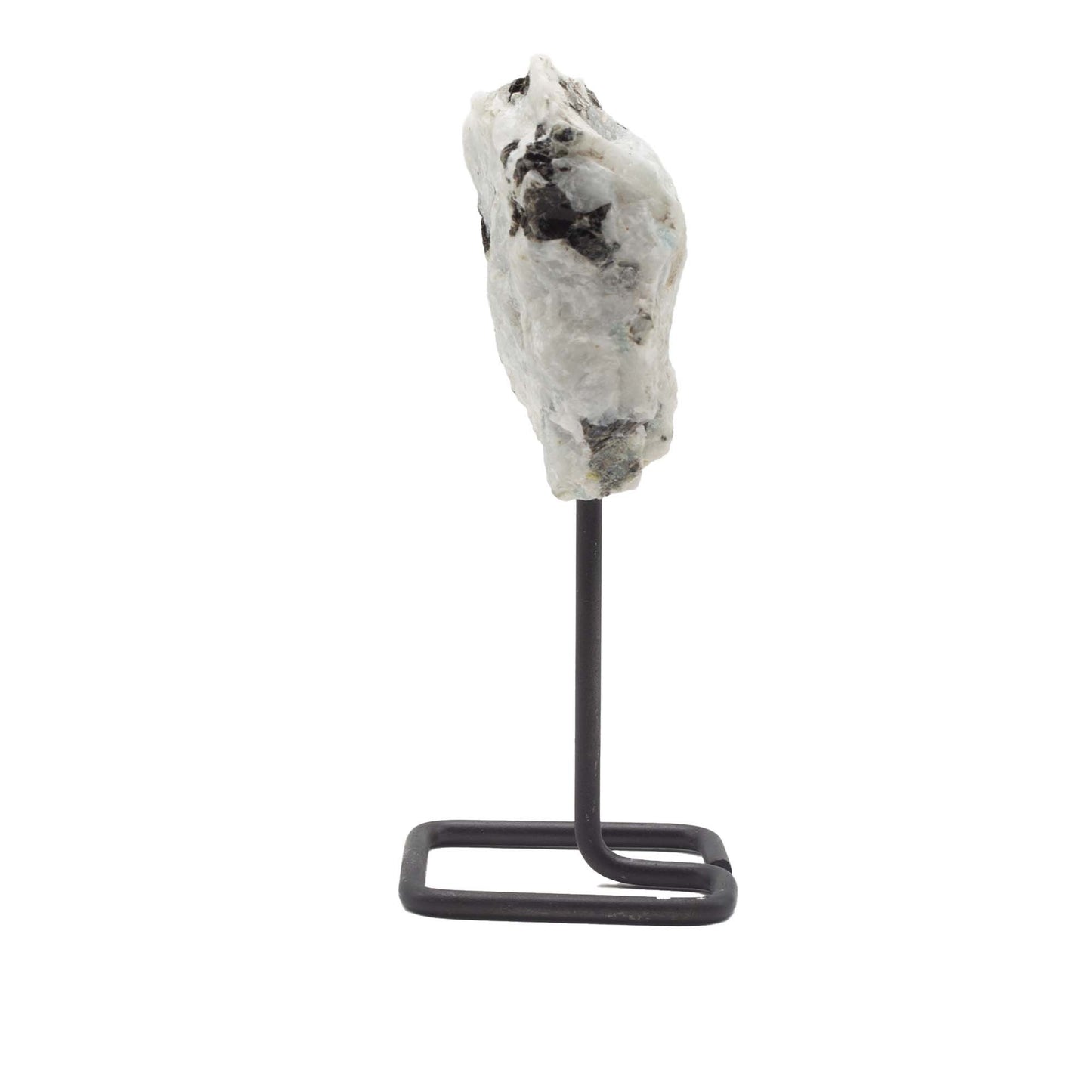 Mineral Specimen on Metal Stand - Rainbow Moonstone