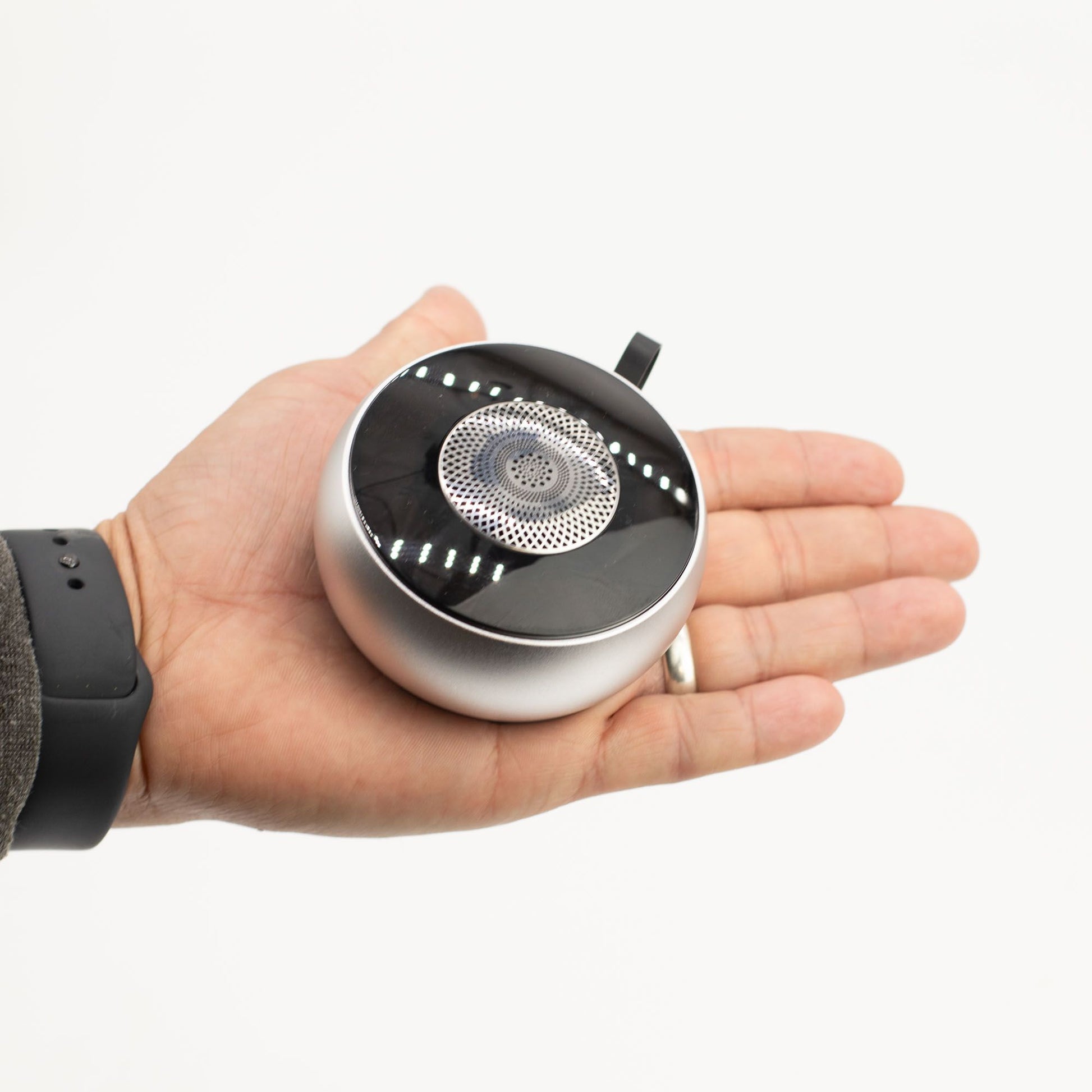 SIlver Mandela Lighting Effect Mini Speaker