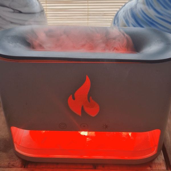 Aróma difuzér Blaze - Komora s himalájskou soľou - USB-C - Efekt plameňa (vrátane soli)