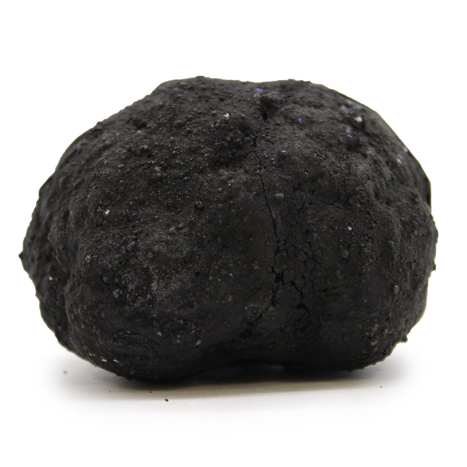 Coloured Calsite Geodes - Black Rock - Blue