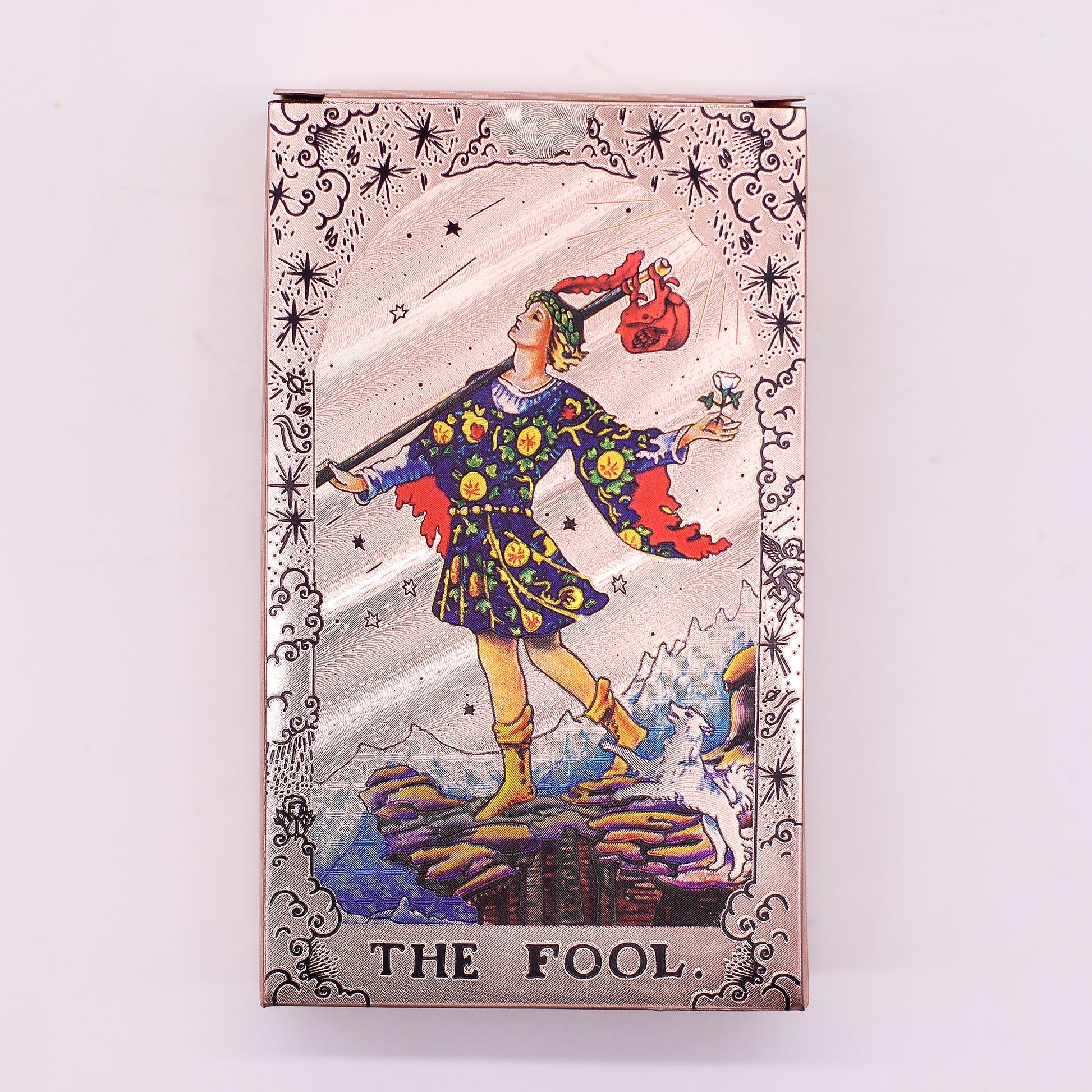 Rose Gold Foil Tarot Card Set - Moon Phase - with booklet