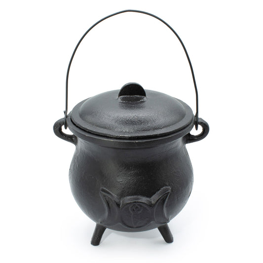 Extra veľký liatinový kotlík s trojitým mesiacom 23x18 cm (minimálne 4 kg)