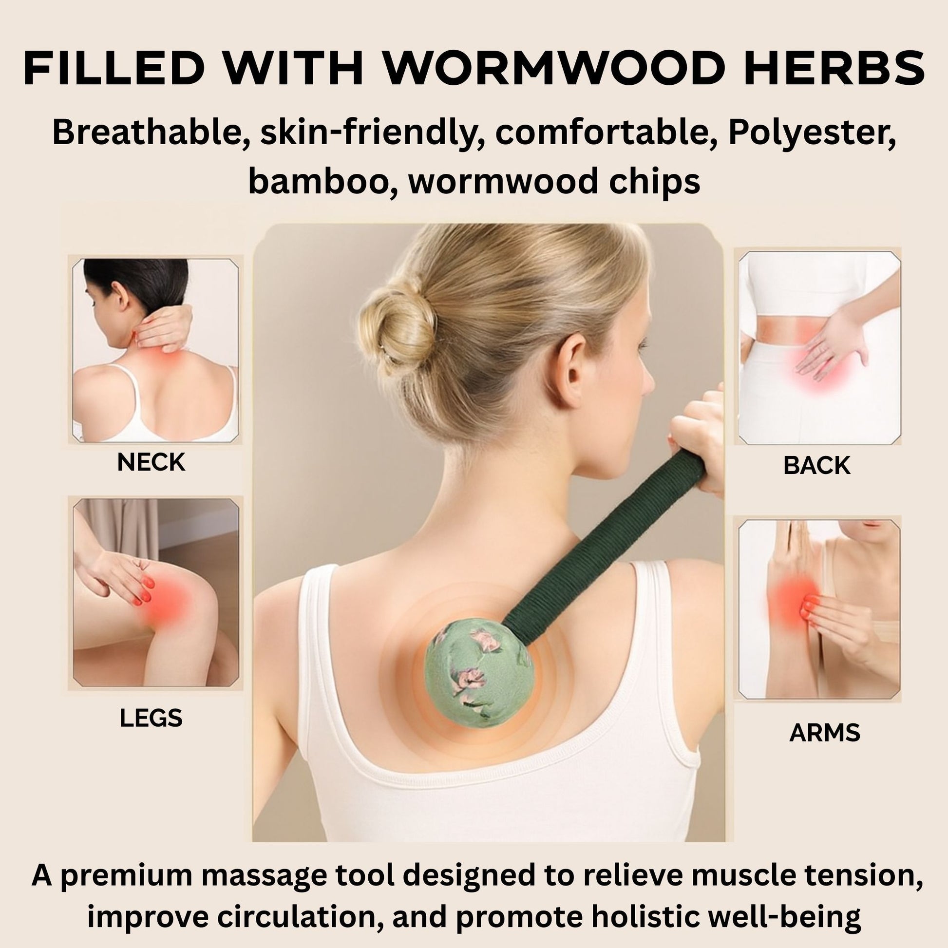 Wormwood Massage Hammer - Blue