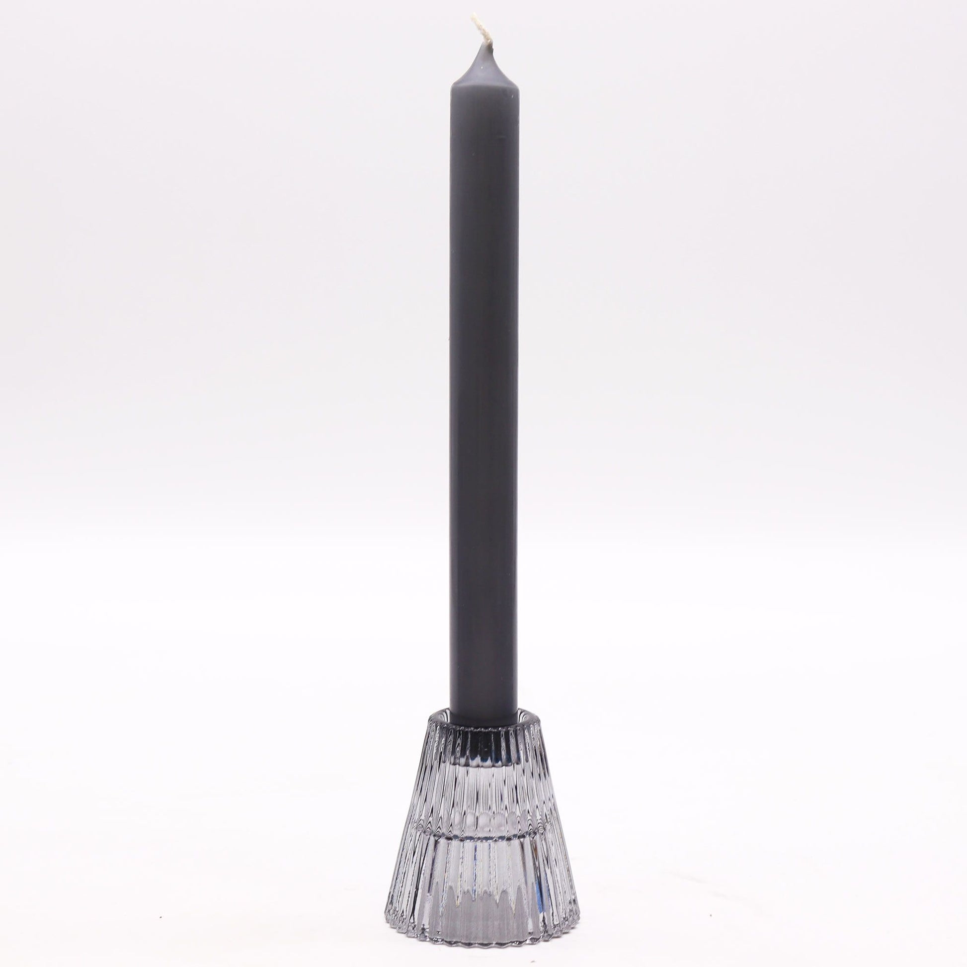 Set of 2  Flip Dinner Candle / Tealight Holder - Midnight Grey